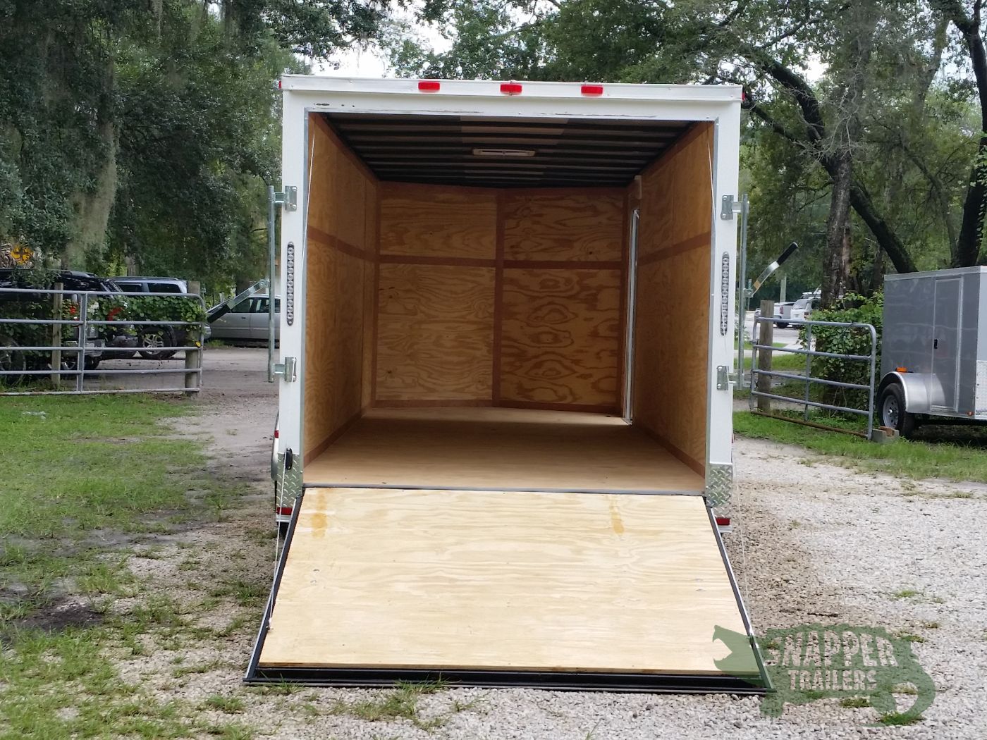 Quality Cargo 7x20 TA Trailer - White, Ramp, Side Door, Extra Height, ATP Wrap - Image 6