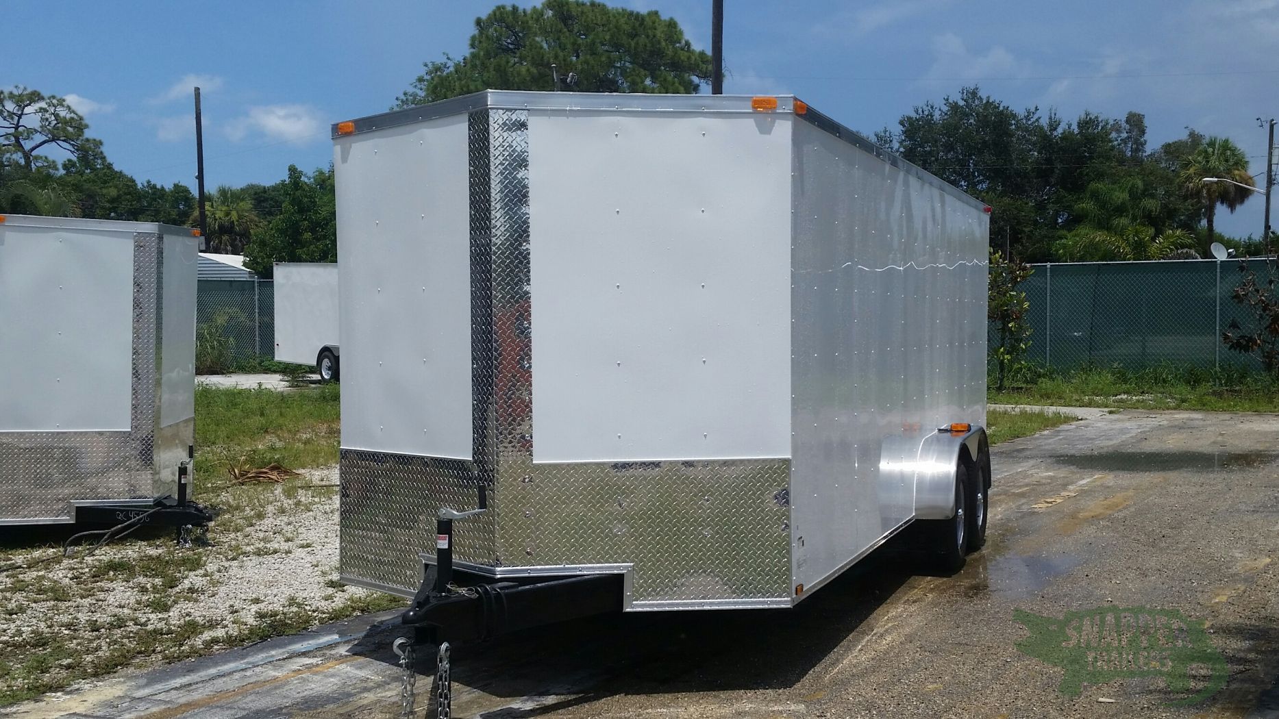 Quality Cargo 7x20 TA Trailer - White, Ramp, Side Door, Extra Height - Image 2