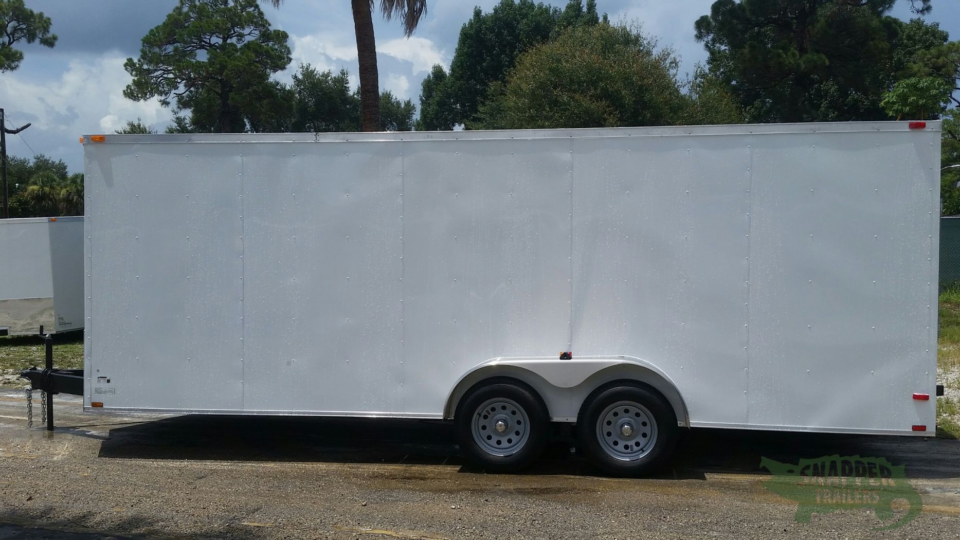 Quality Cargo 7x20 TA Trailer - White, Ramp, Side Door, Extra Height - Image 3