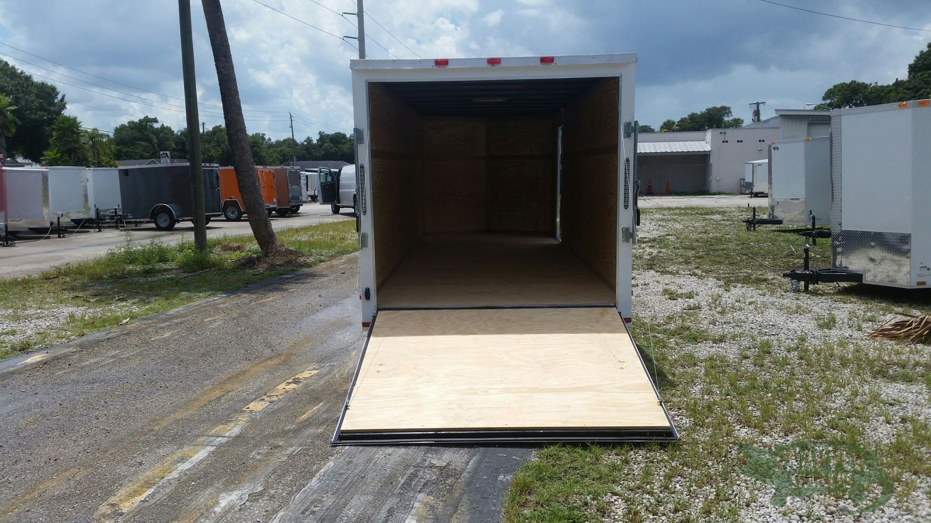 Quality Cargo 7x20 TA Trailer - White, Ramp, Side Door, Extra Height - Image 6