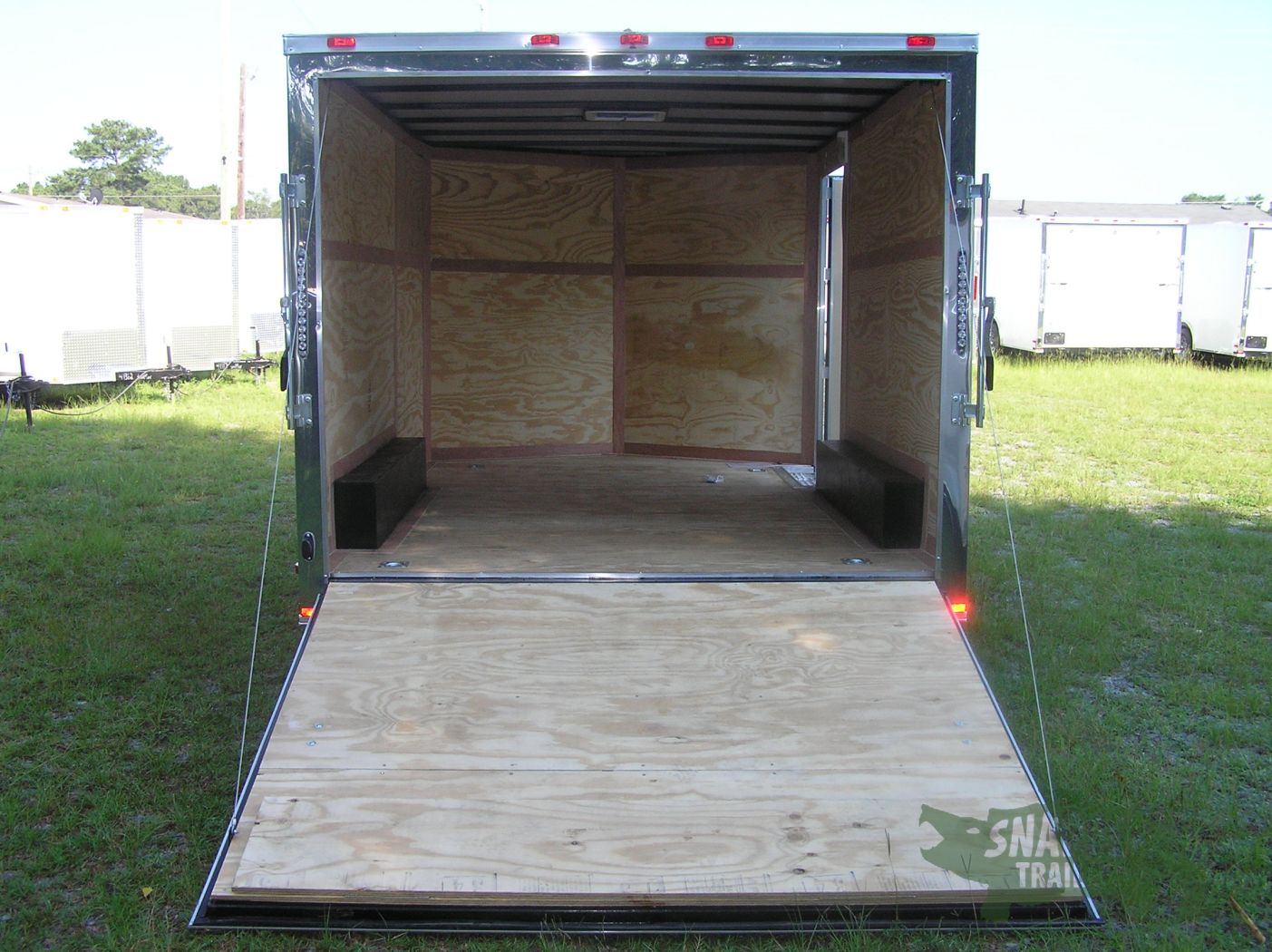 Quality Cargo 8.5x12 TA Trailer - White, Ramp, Side Door, and D-Rings - Image 6