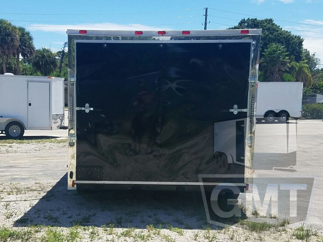 Quality Cargo 8.5x14 TA Trailer - Black, Ramp, Side Door, and D-Rings - Image 7