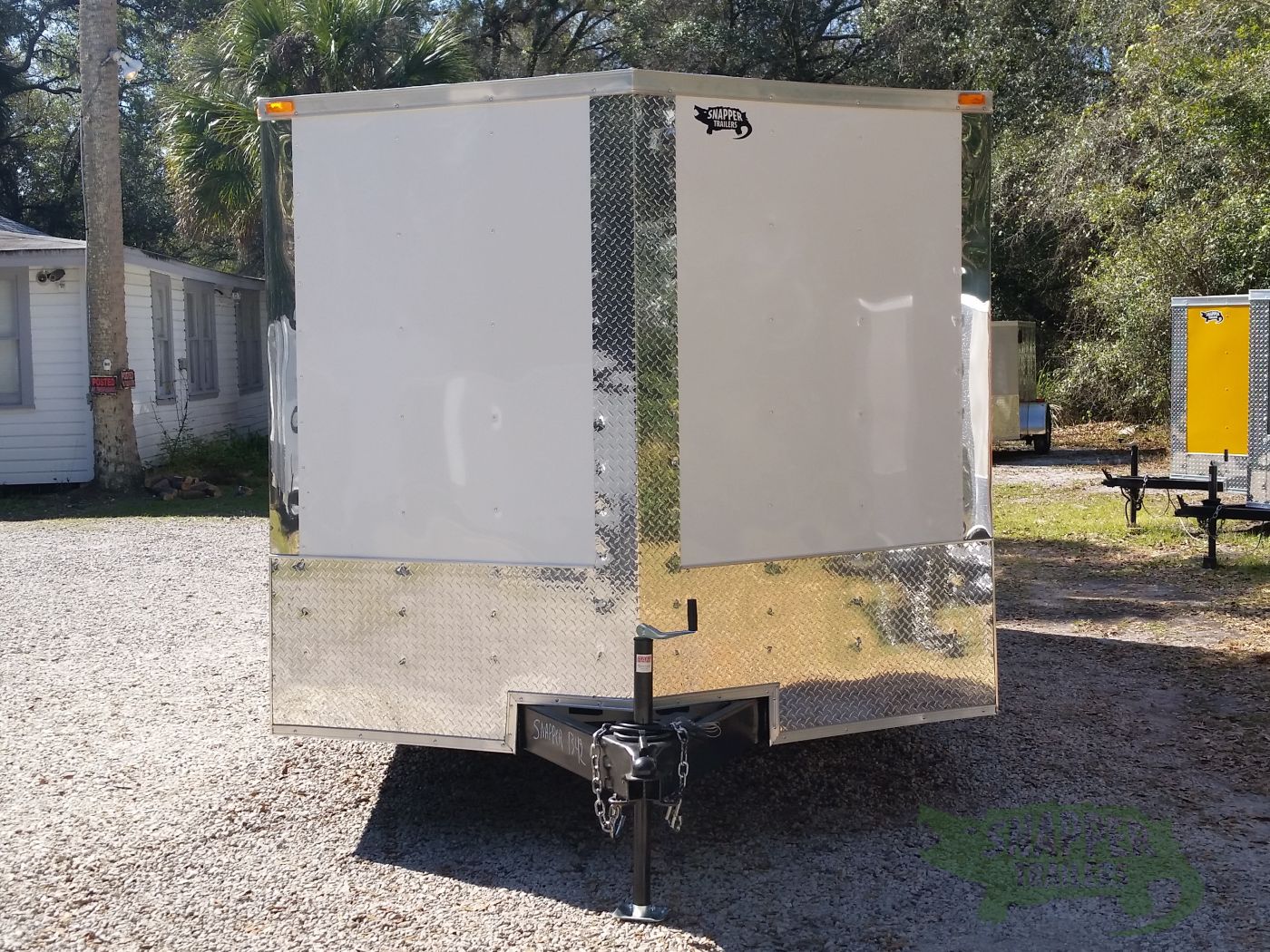 Quality Cargo 8.5x16 TA Trailer - White, Ramp, Side Door, and D-Rings - Image 15