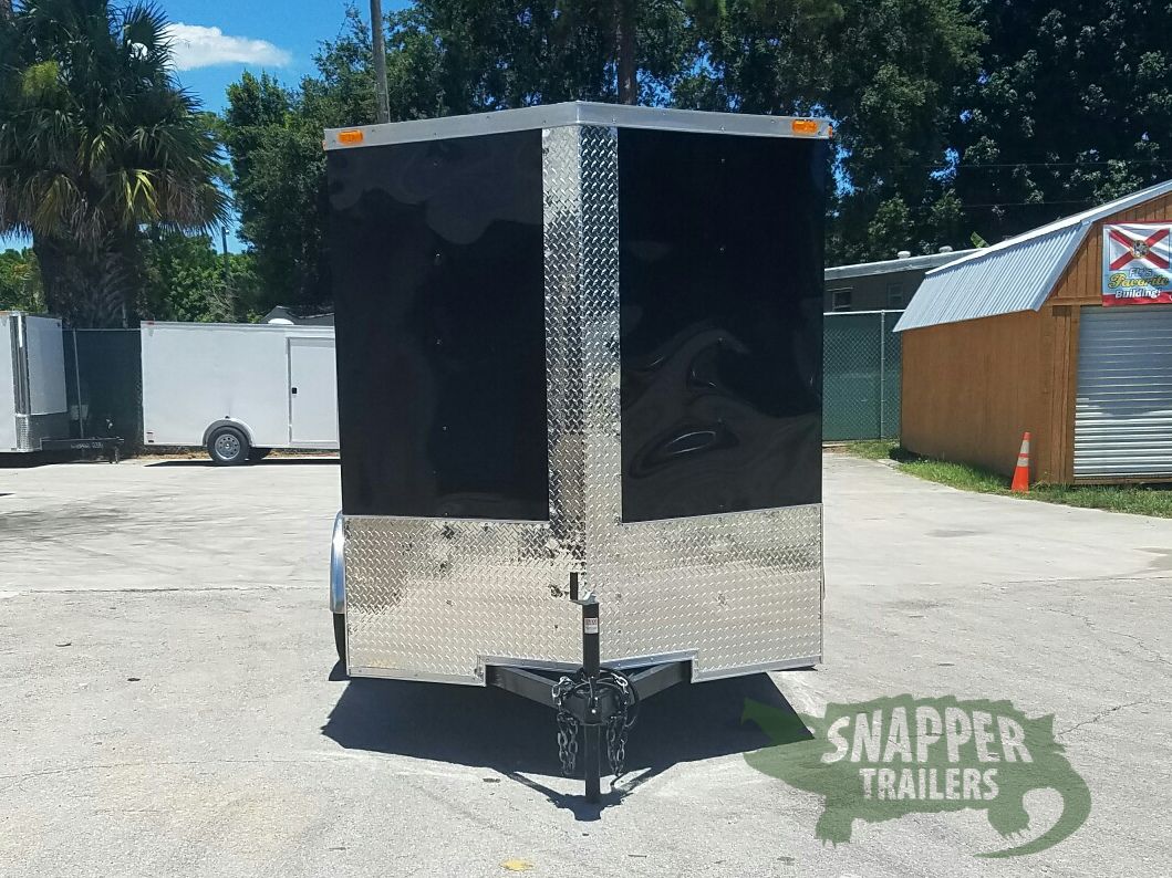 Quality Cargo 6x10 SA Trailer - Black, Double Barn Doors, Side Door, Extra Height - Image 15