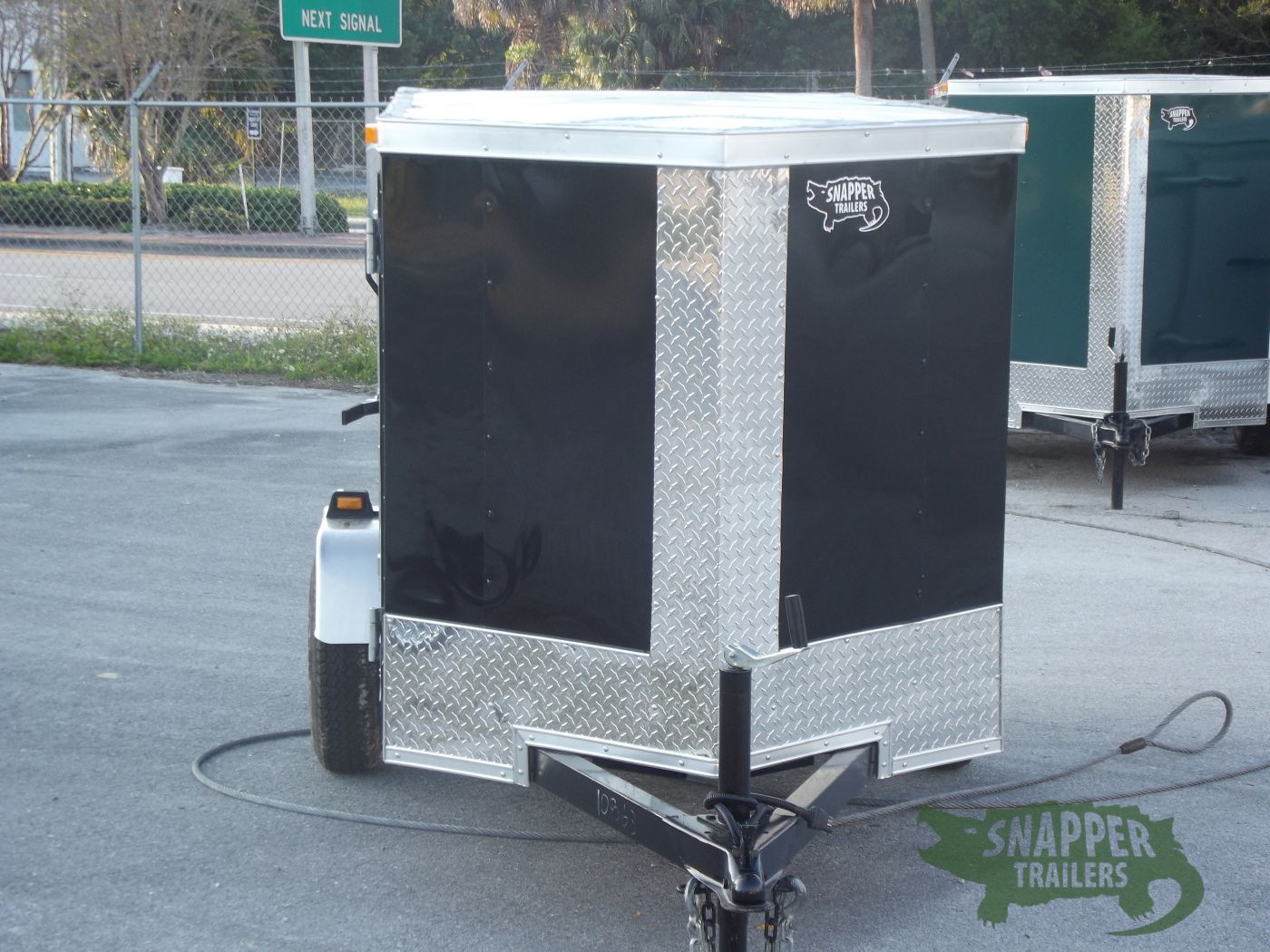 South Georgia Cargo 4x8 SA Trailer - Black, Single Door, Side Door - Image 14
