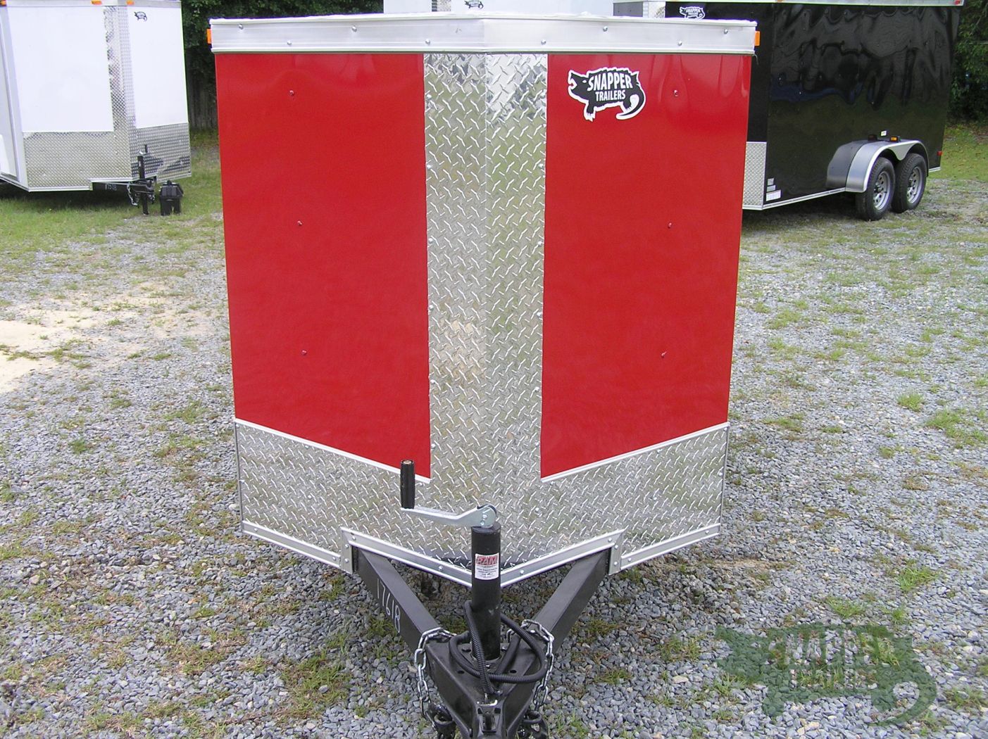 South Georgia Cargo Custom 4x8 SA Trailer - Red, Single Door, Two Side Doors - Image 14