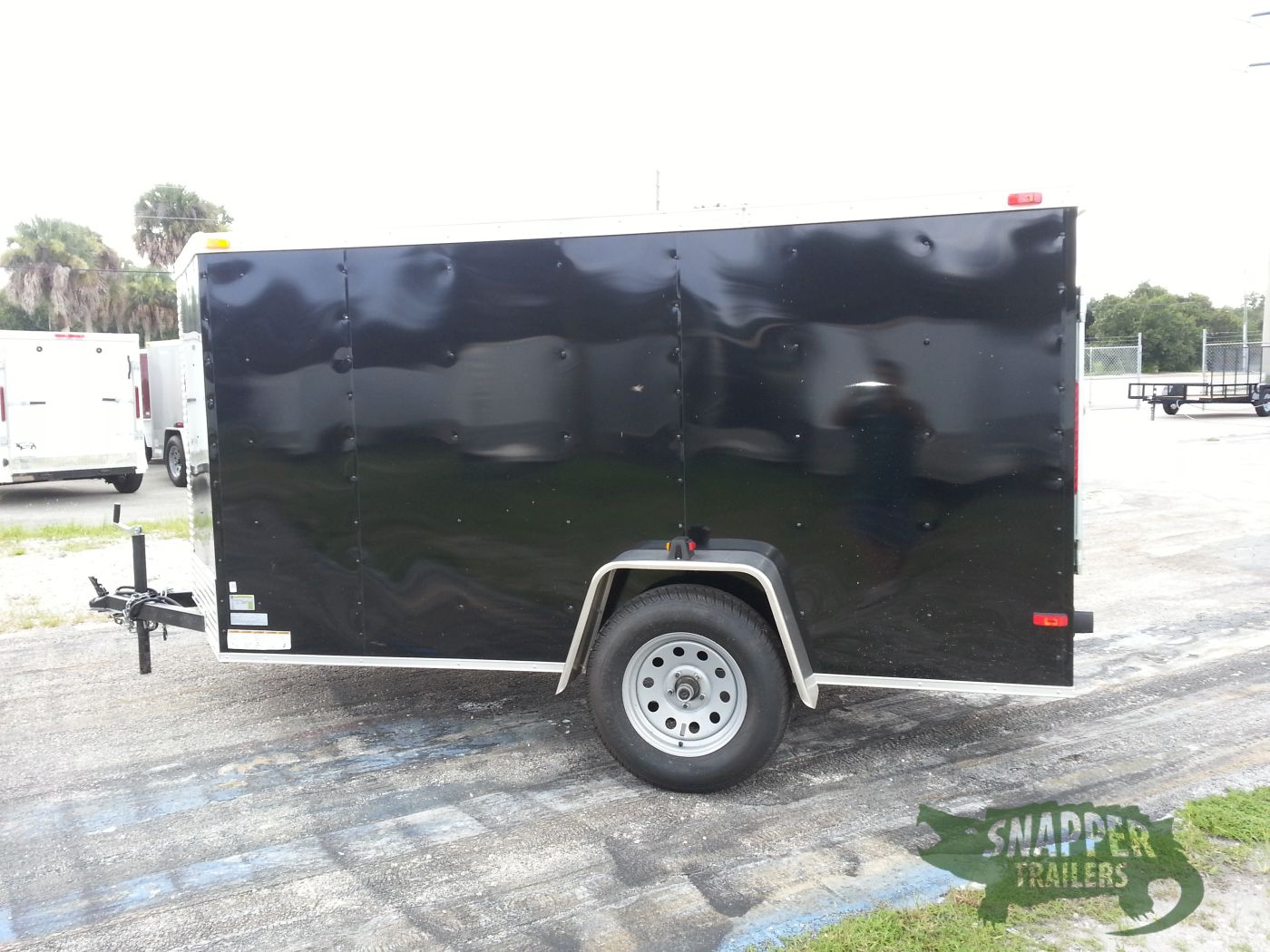 South Georgia Cargo 5x10 SA Trailer - Black, Ramp, Side Door, D-Rings - Image 6