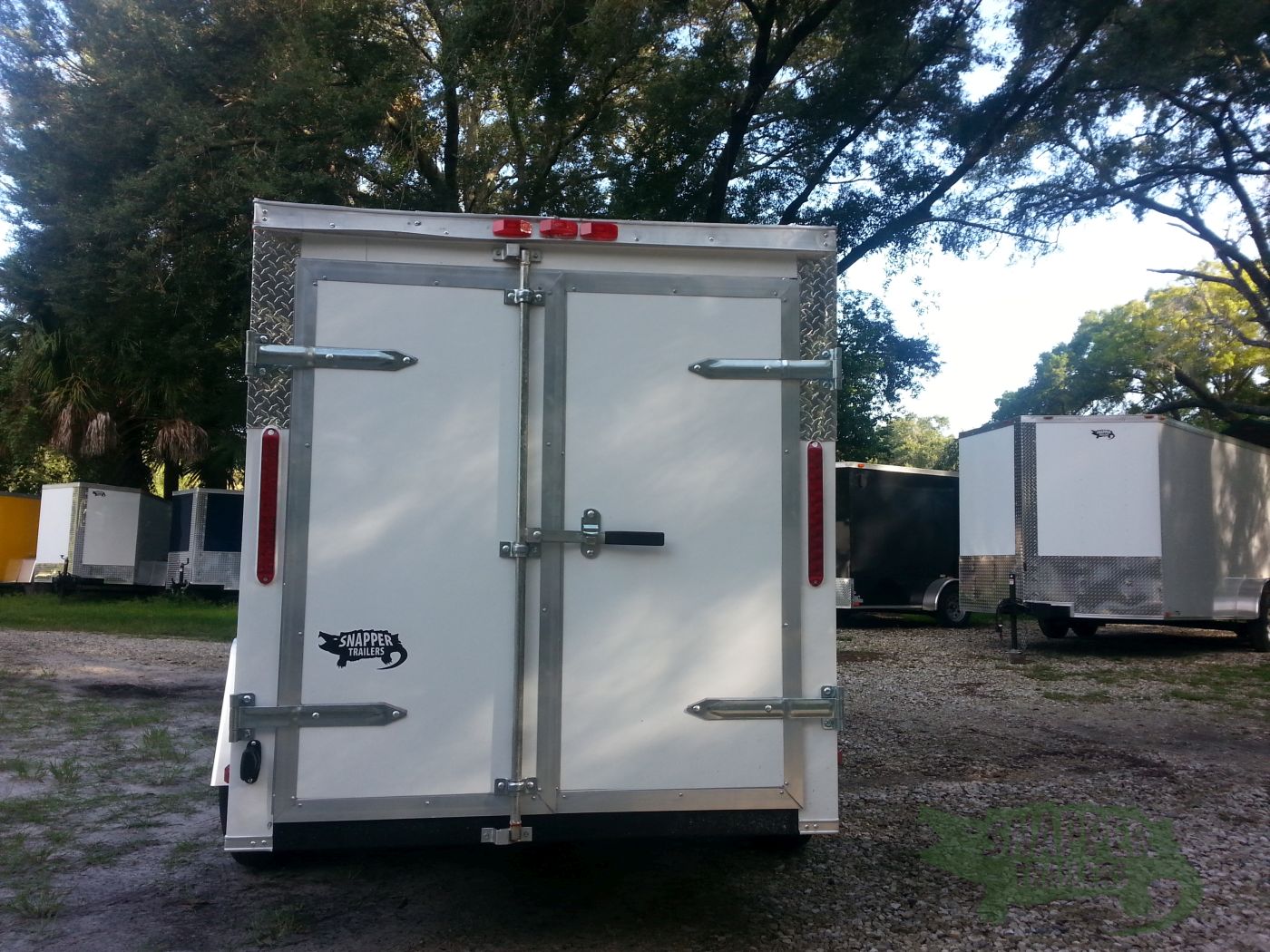 South Georgia Cargo 5x10 SA Trailer - White, Double Doors, Side Door, Side Vents - Image 8