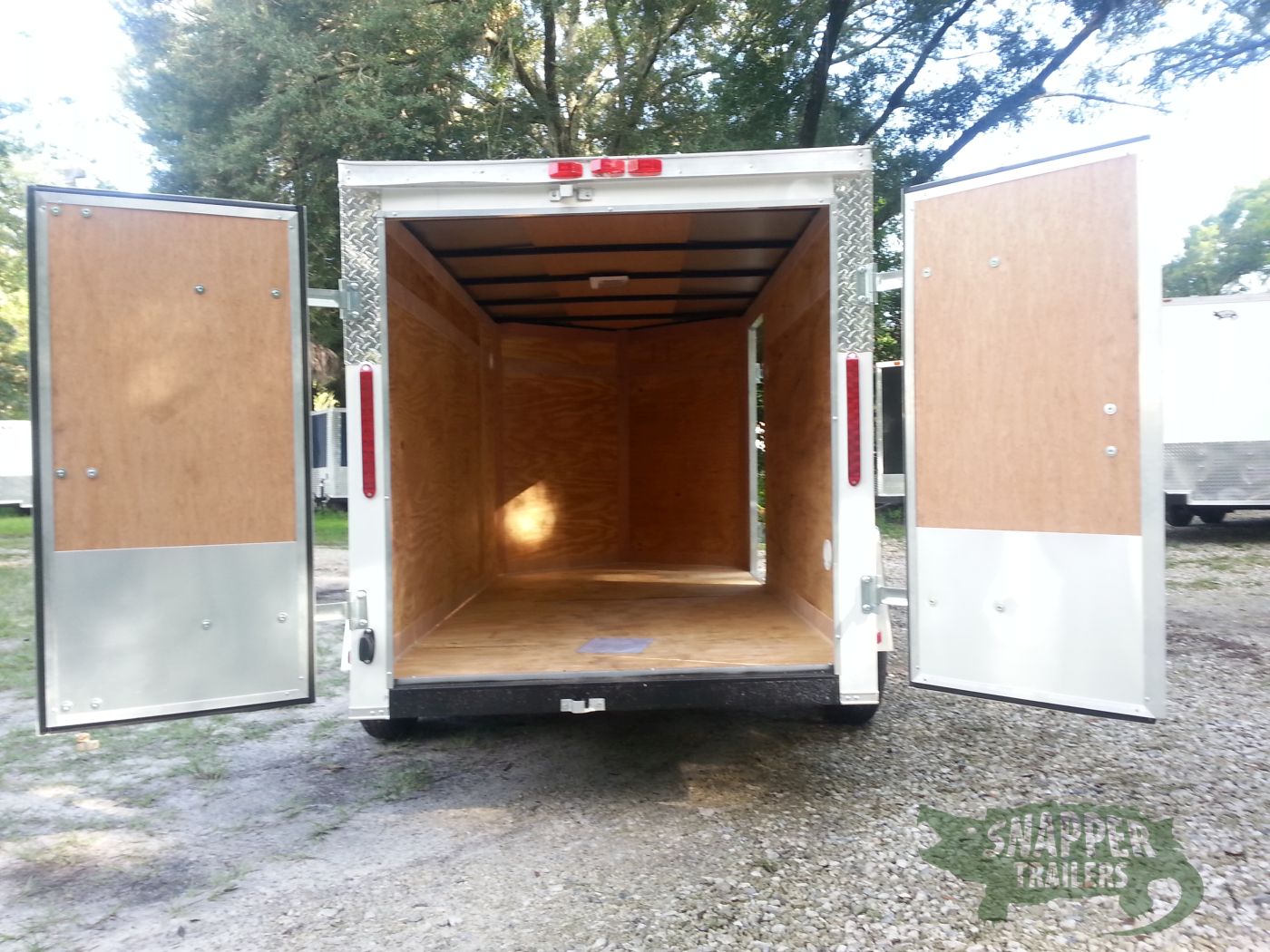 South Georgia Cargo 5x10 SA Trailer - White, Double Doors, Side Door, Side Vents - Image 7