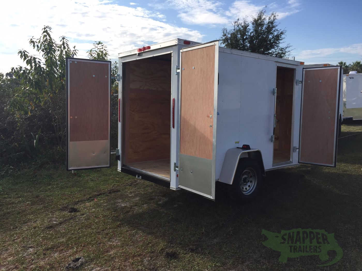 South Georgia Cargo 5x10 SA Trailer - White, Double Doors, Side Door, Extra Height - Image 2