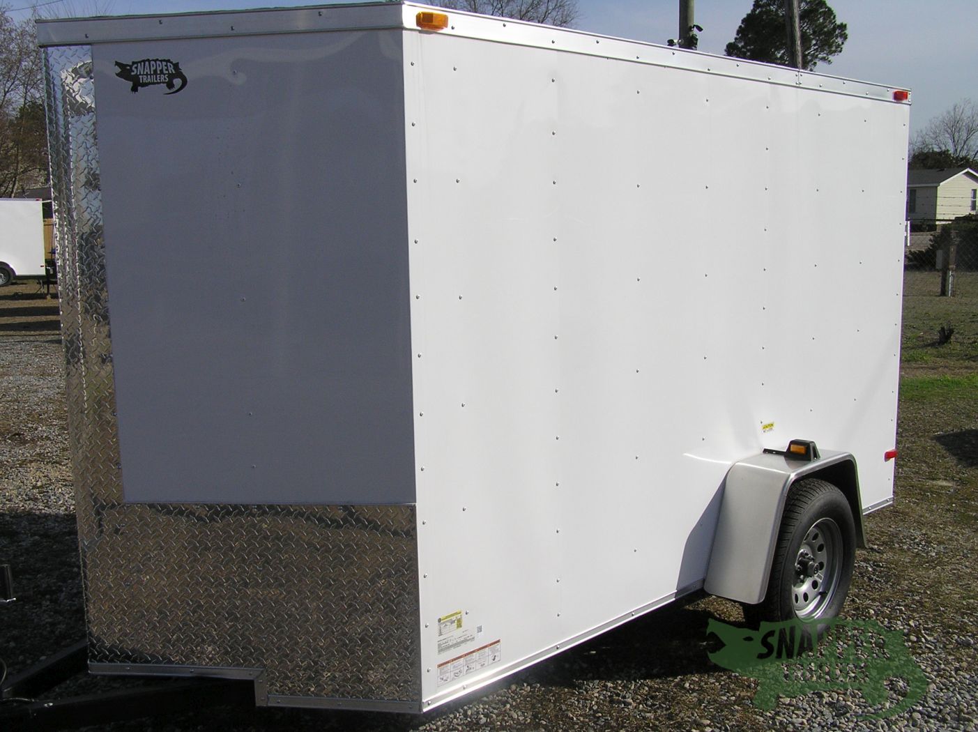 South Georgia Cargo 5x10 SA Trailer - White, Ramp, Side Door, Extra Height - Image 2