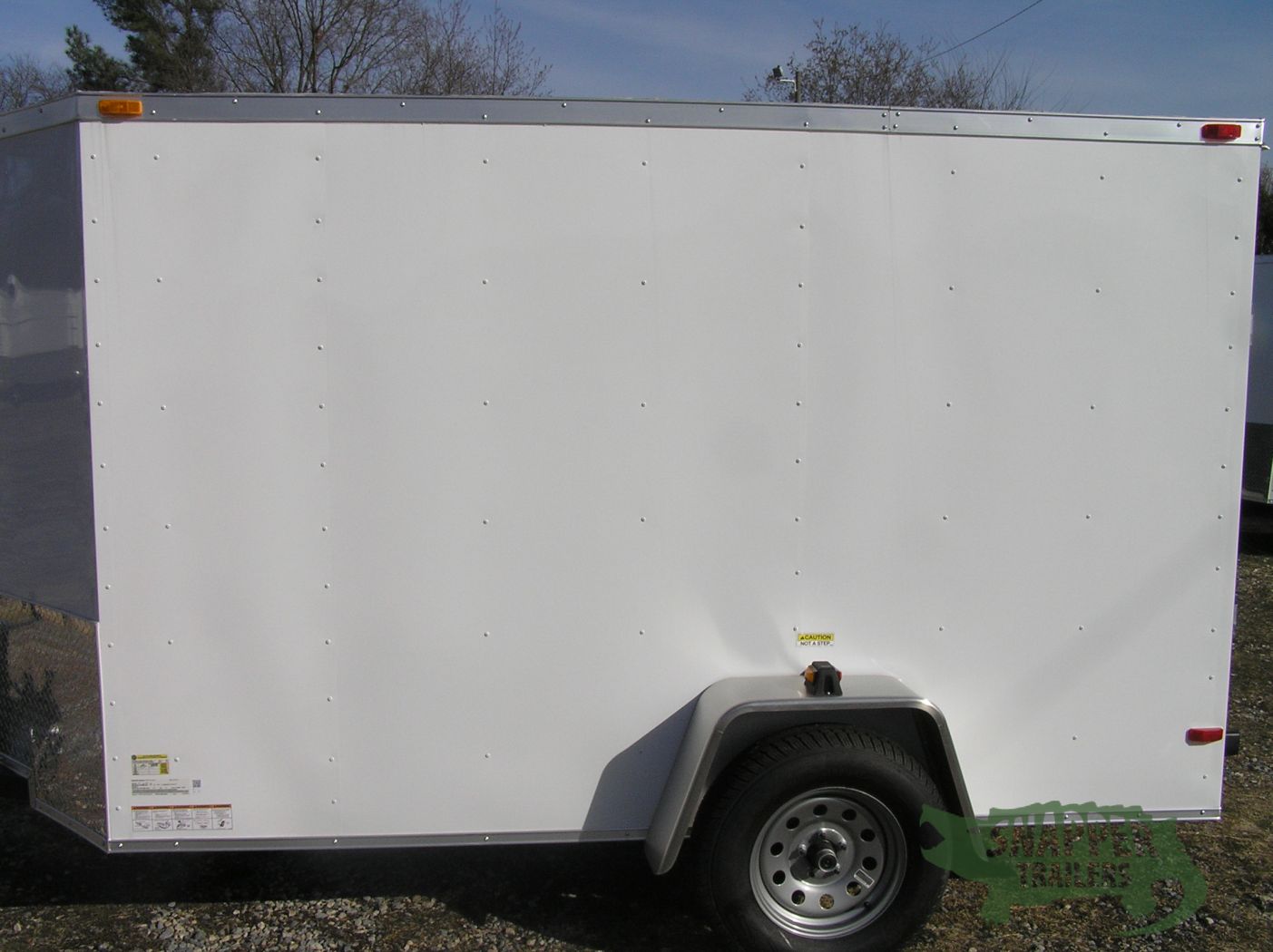 South Georgia Cargo 5x10 SA Trailer - White, Ramp, Side Door, Extra Height - Image 3