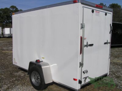 South Georgia Cargo 5x10 SA Trailer - White, Ramp, Side Door, Extra Height - Image 5