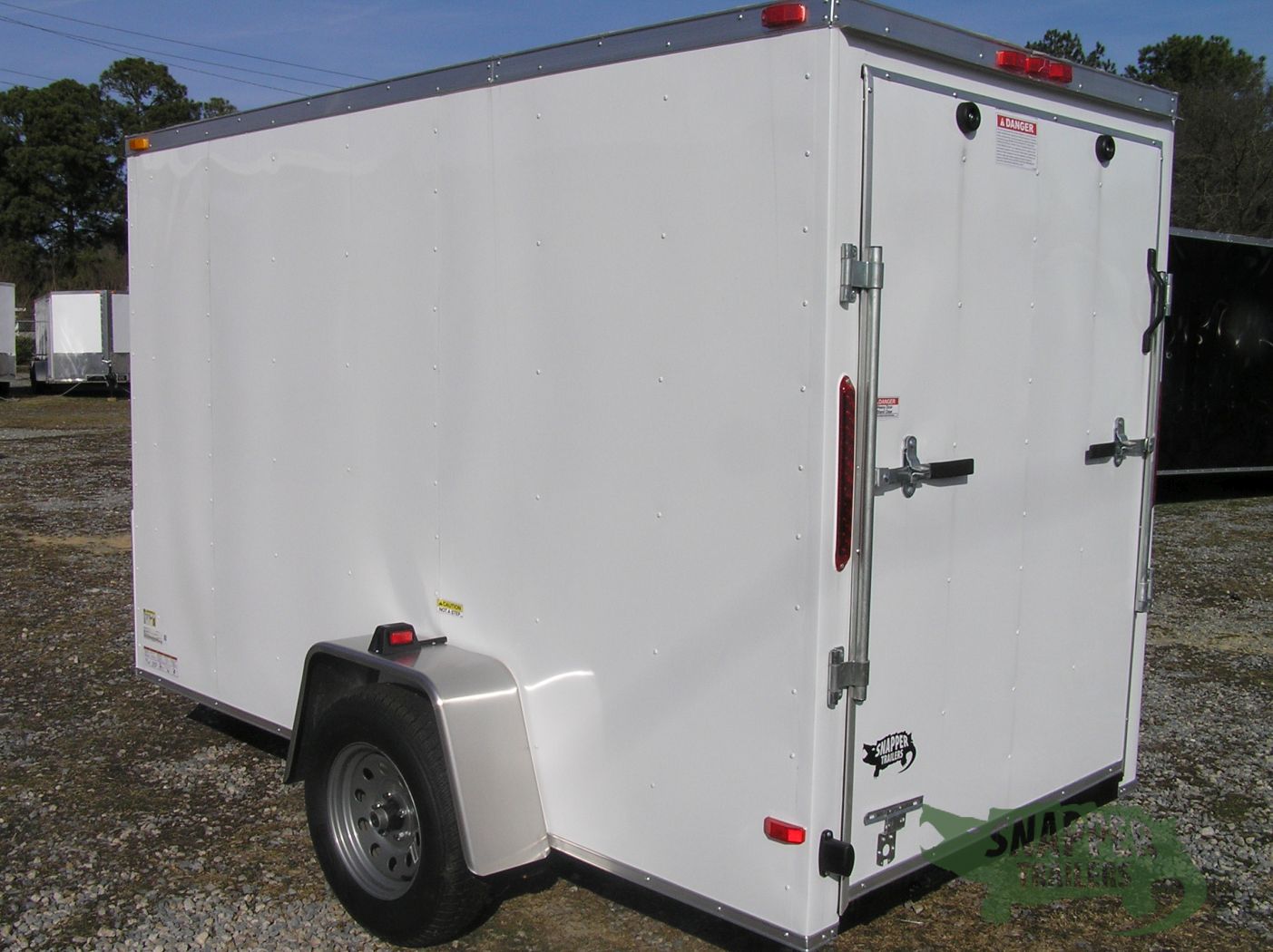 South Georgia Cargo 5x10 SA Trailer - White, Ramp, Side Door, Extra Height - Image 5