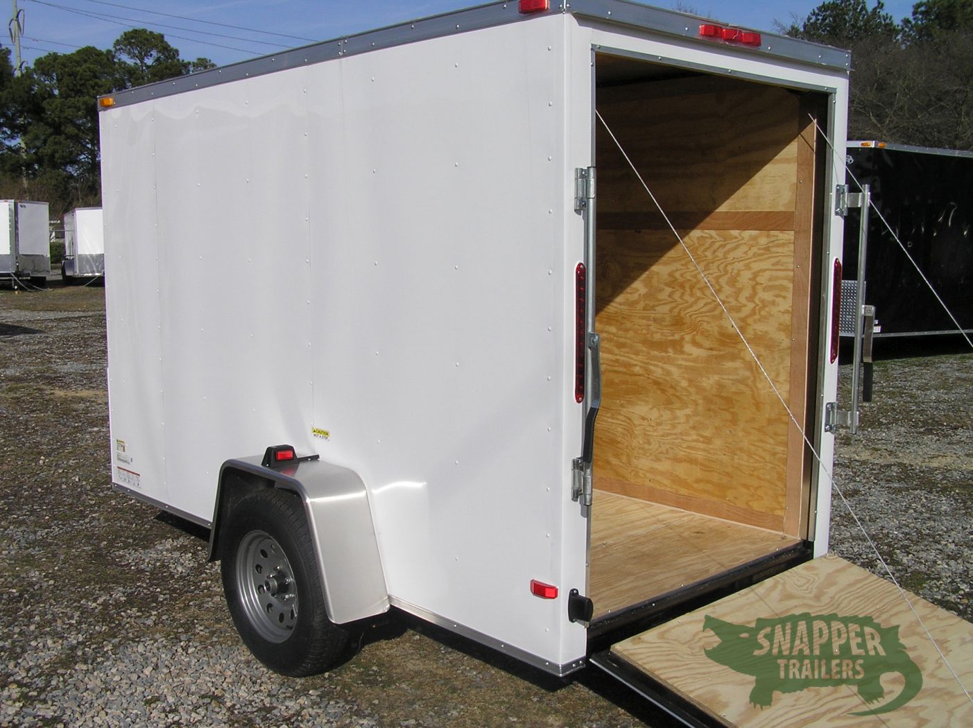 South Georgia Cargo 5x10 SA Trailer - White, Ramp, Side Door, Extra Height - Image 4
