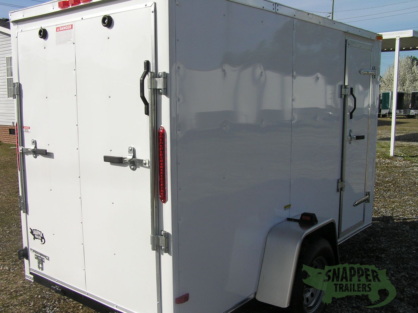 South Georgia Cargo 5x10 SA Trailer - White, Ramp, Side Door, Extra Height - Image 9