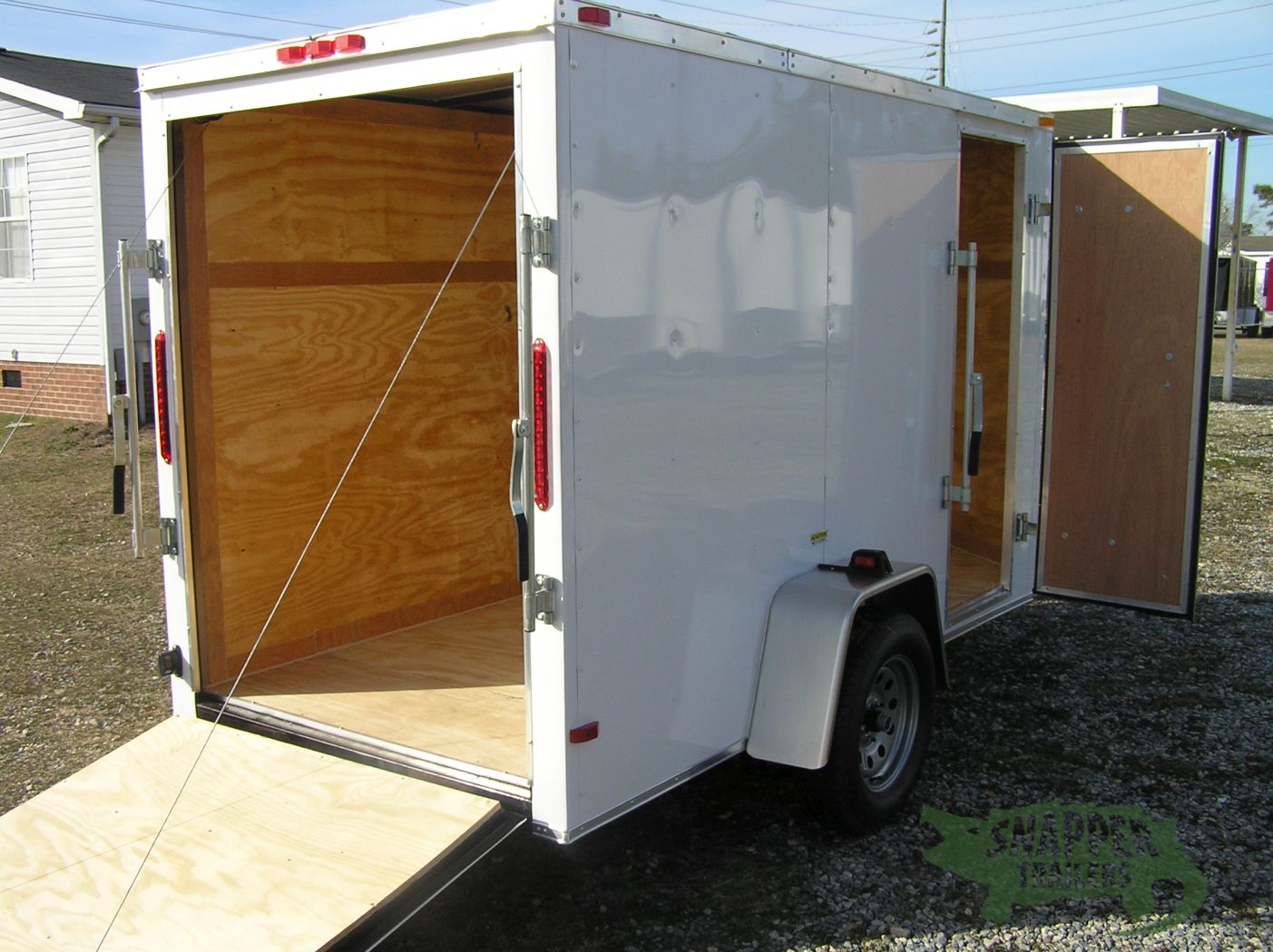 South Georgia Cargo 5x10 SA Trailer - White, Ramp, Side Door, Extra Height - Image 8