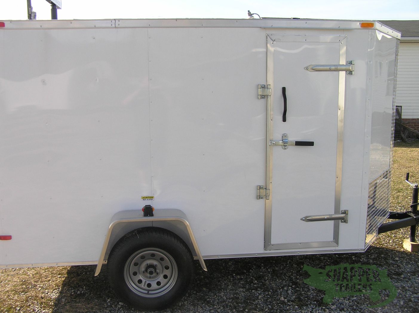 South Georgia Cargo 5x10 SA Trailer - White, Ramp, Side Door, Extra Height