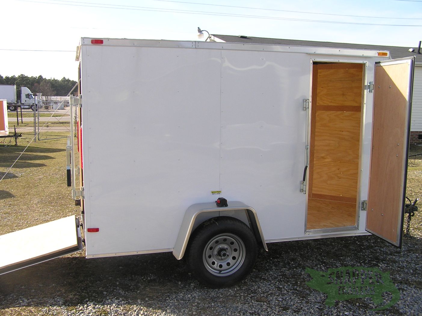 South Georgia Cargo 5x10 SA Trailer - White, Ramp, Side Door, Extra Height - Image 10
