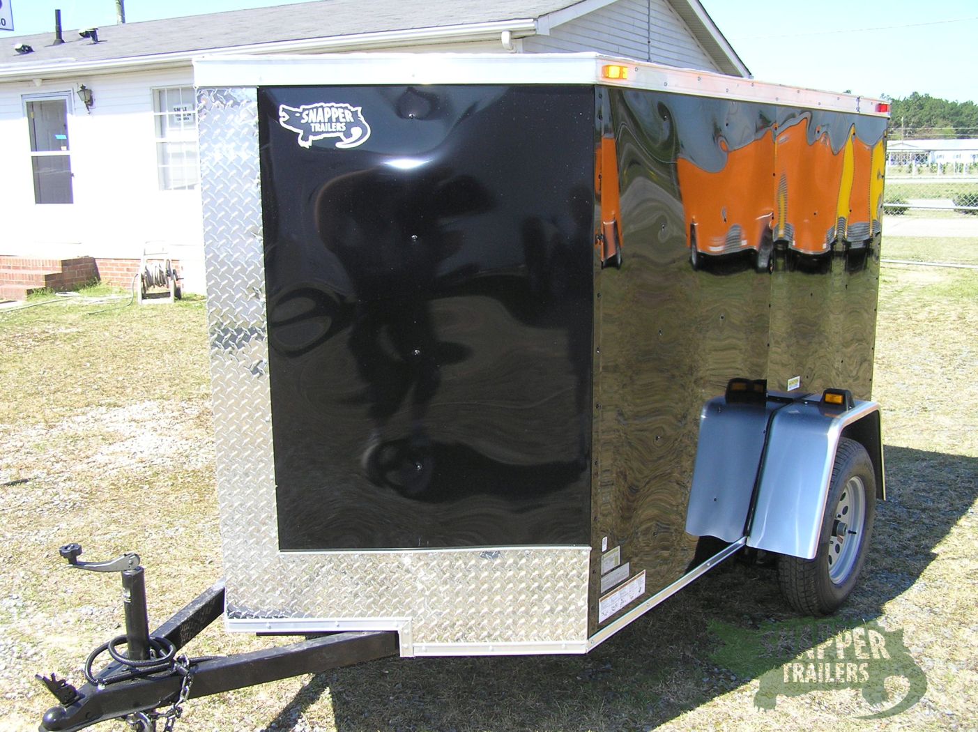 South Georgia Cargo 5x8 SA Trailer - Black, Ramp, Side Door - Image 2