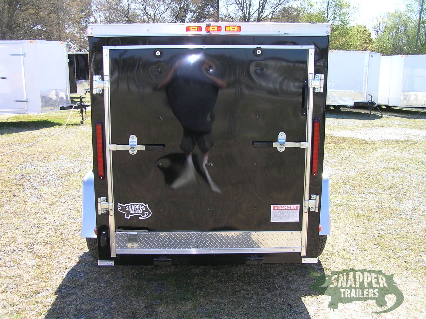 South Georgia Cargo 5x8 SA Trailer - Black, Ramp, Side Door - Image 7