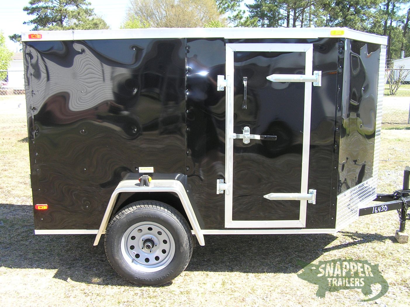 South Georgia Cargo 5x8 SA Trailer - Black, Ramp, Side Door
