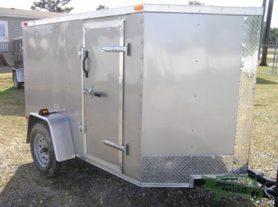 South Georgia Cargo 5x8 SA Trailer - Champagne, Ramp, Side Door - Image 12