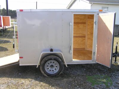 South Georgia Cargo 5x8 SA Trailer - Champagne, Ramp, Side Door - Image 10