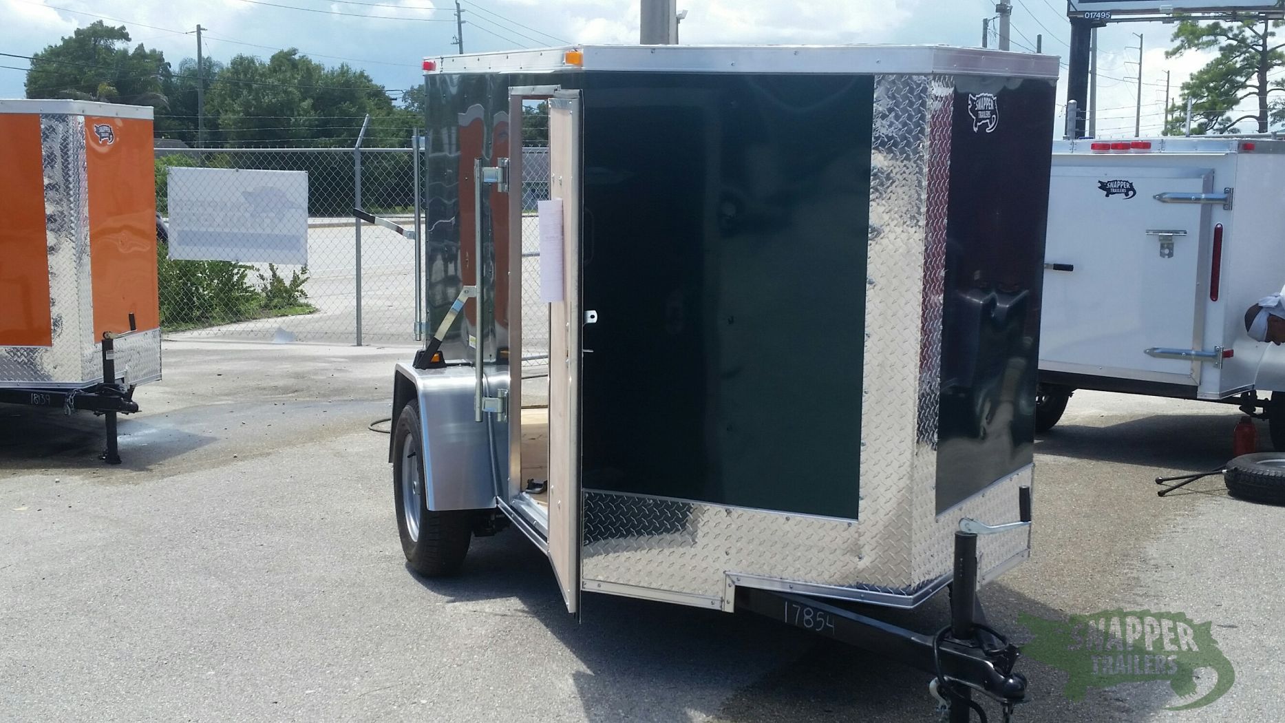 South Georgia Cargo 5x8 SA Trailer - Green, Ramp, Side Door - Image 12