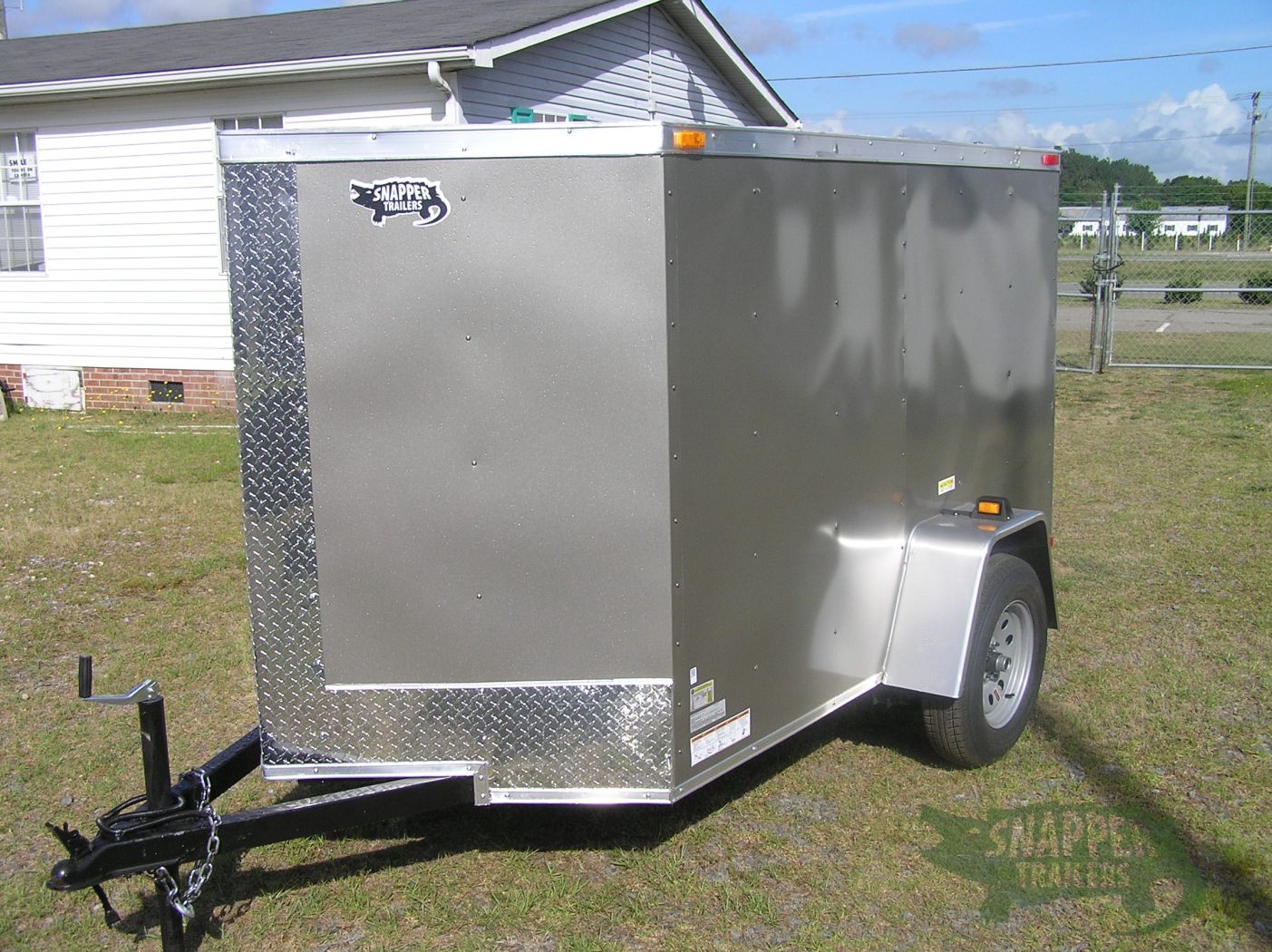 South Georgia Cargo 5x8 SA Trailer - Pewter, Ramp, Side Door - Image 2