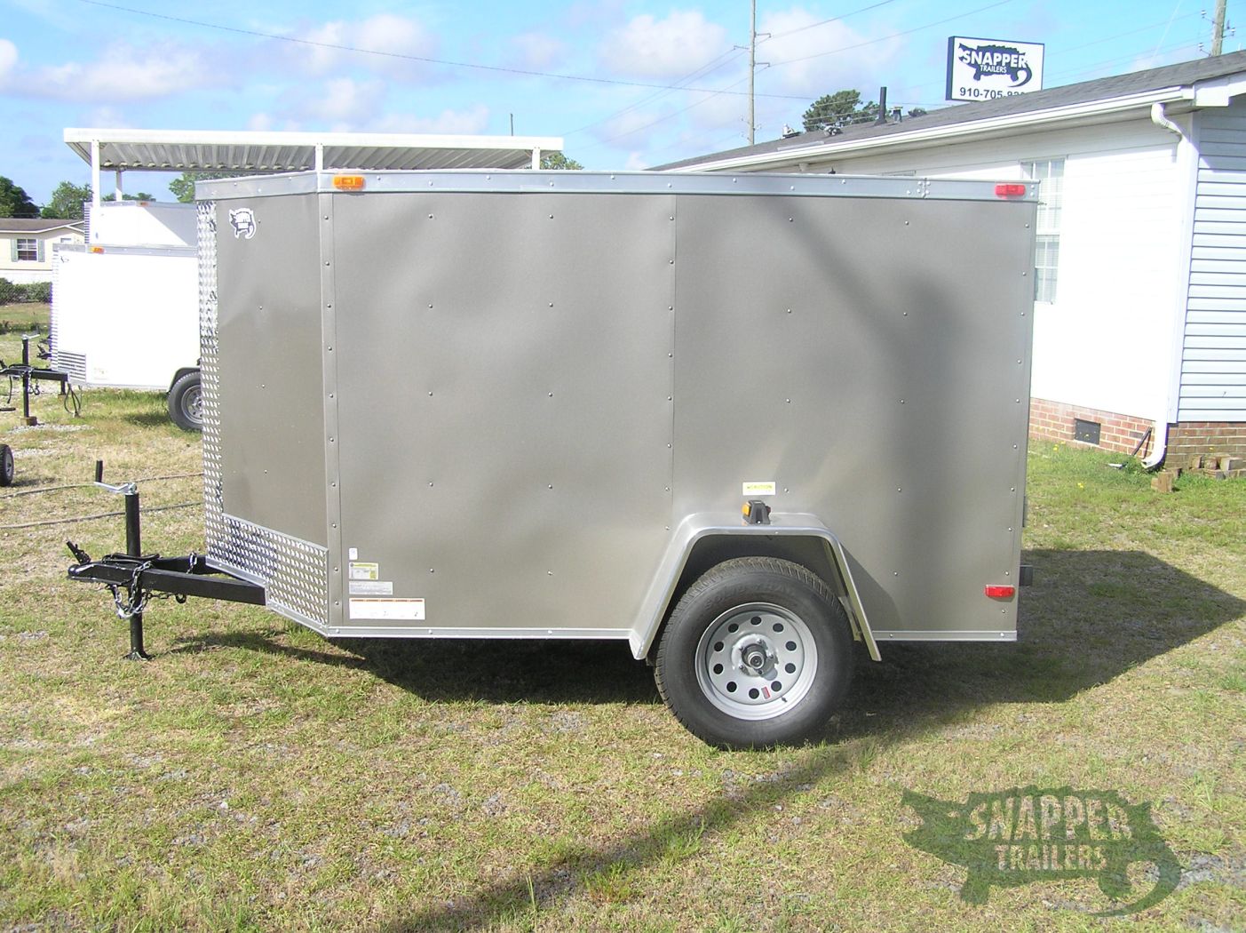 South Georgia Cargo 5x8 SA Trailer - Pewter, Ramp, Side Door - Image 3