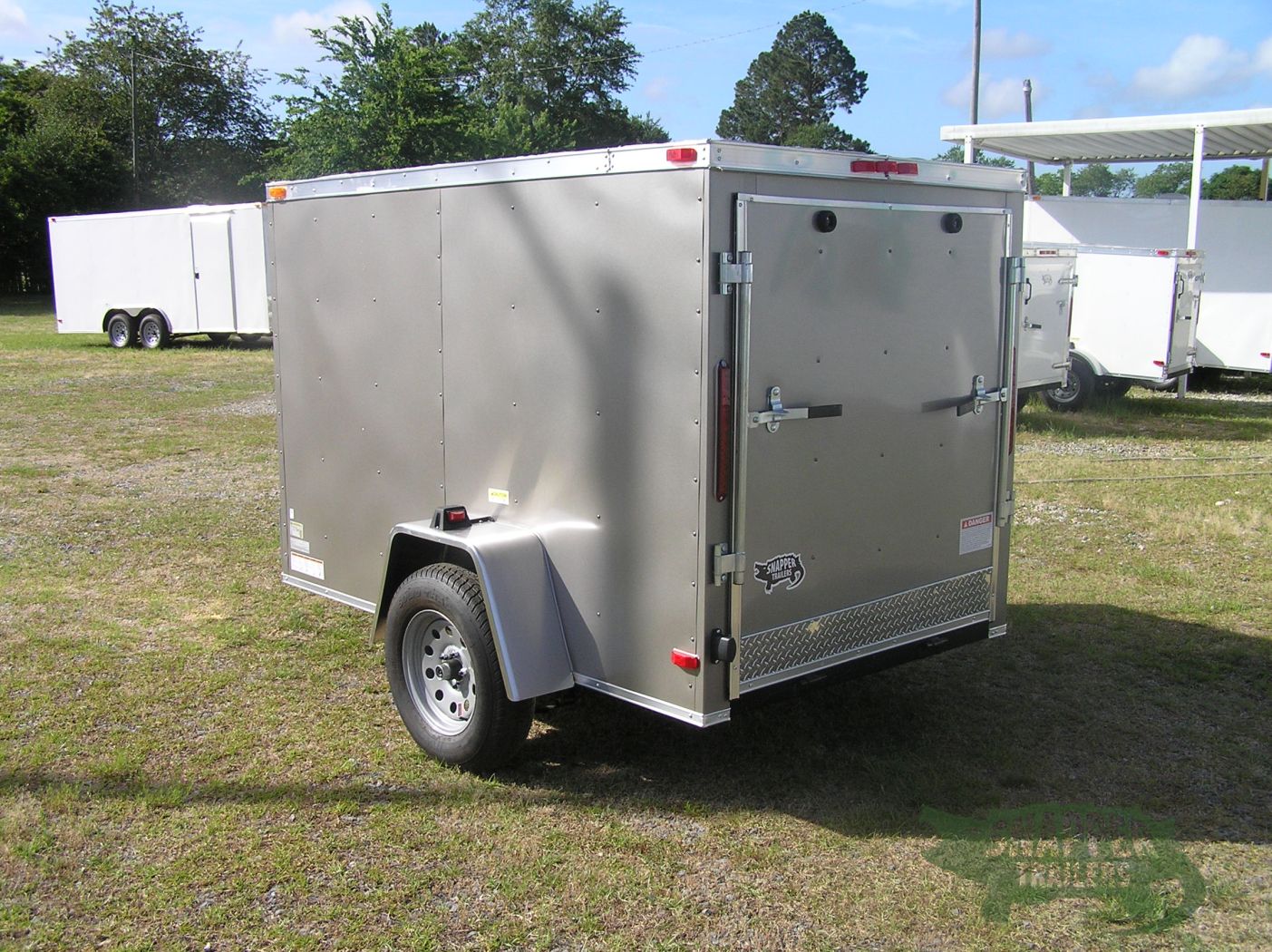 South Georgia Cargo 5x8 SA Trailer - Pewter, Ramp, Side Door - Image 5