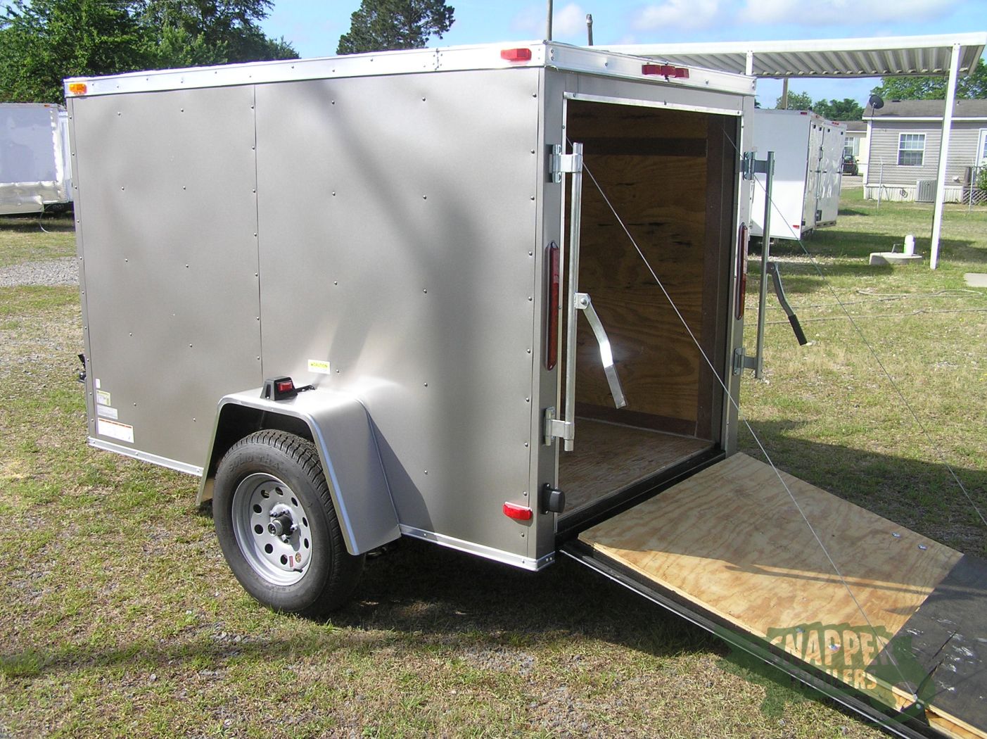 South Georgia Cargo 5x8 SA Trailer - Pewter, Ramp, Side Door - Image 4