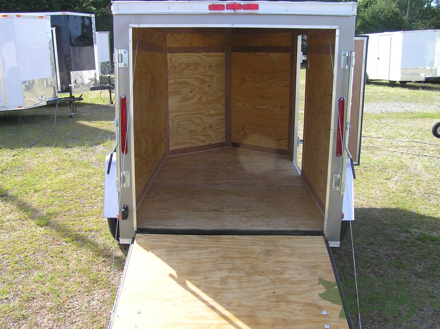 South Georgia Cargo 5x8 SA Trailer - Pewter, Ramp, Side Door - Image 6