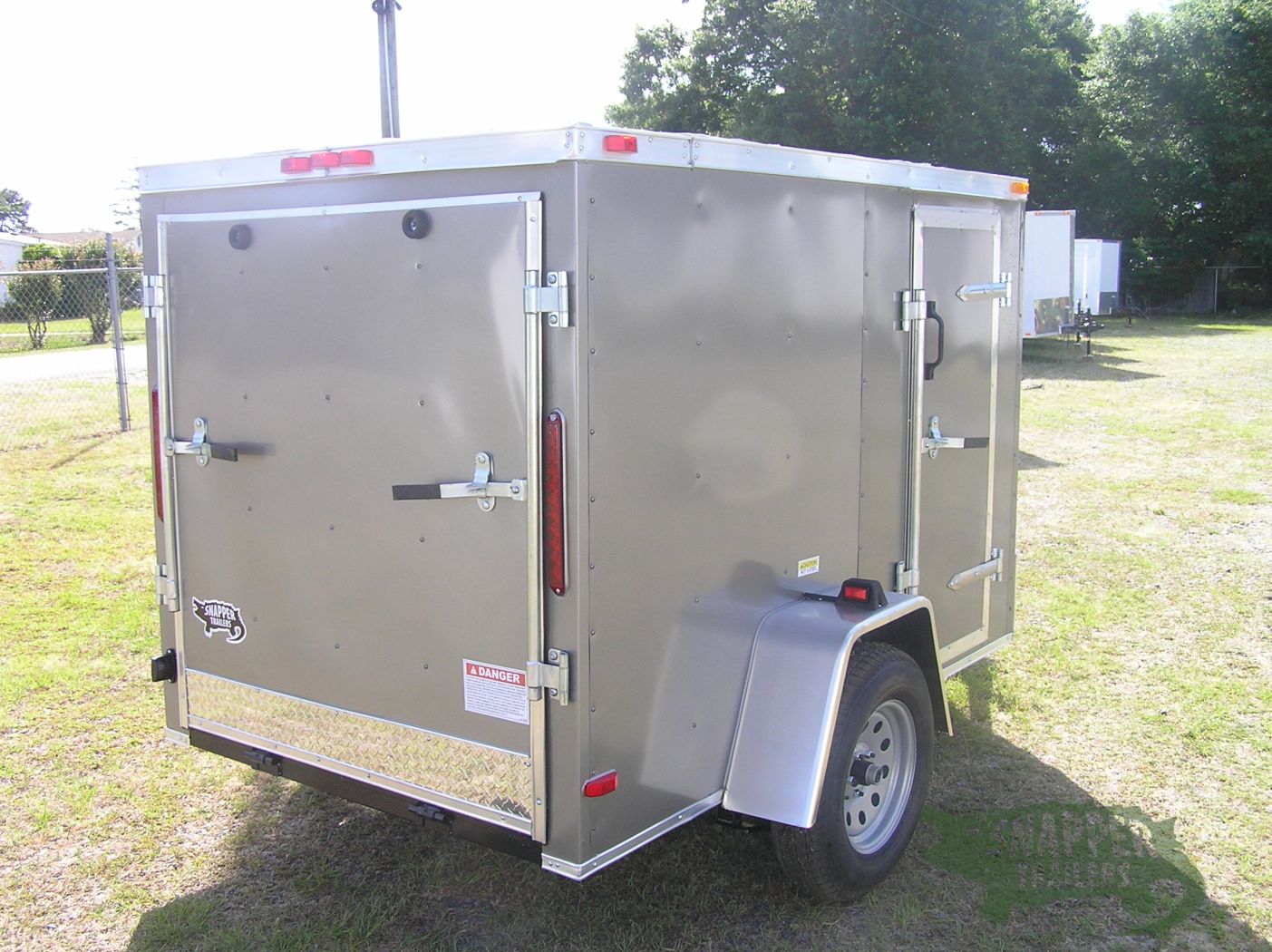 South Georgia Cargo 5x8 SA Trailer - Pewter, Ramp, Side Door - Image 9