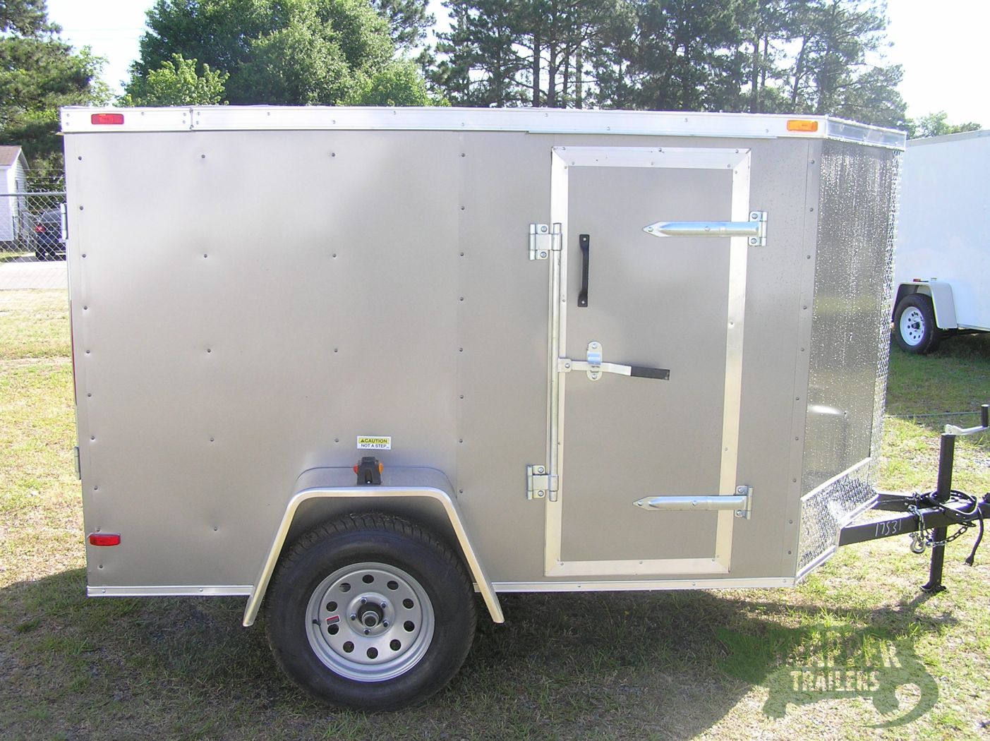 South Georgia Cargo 5x8 SA Trailer - Pewter, Ramp, Side Door