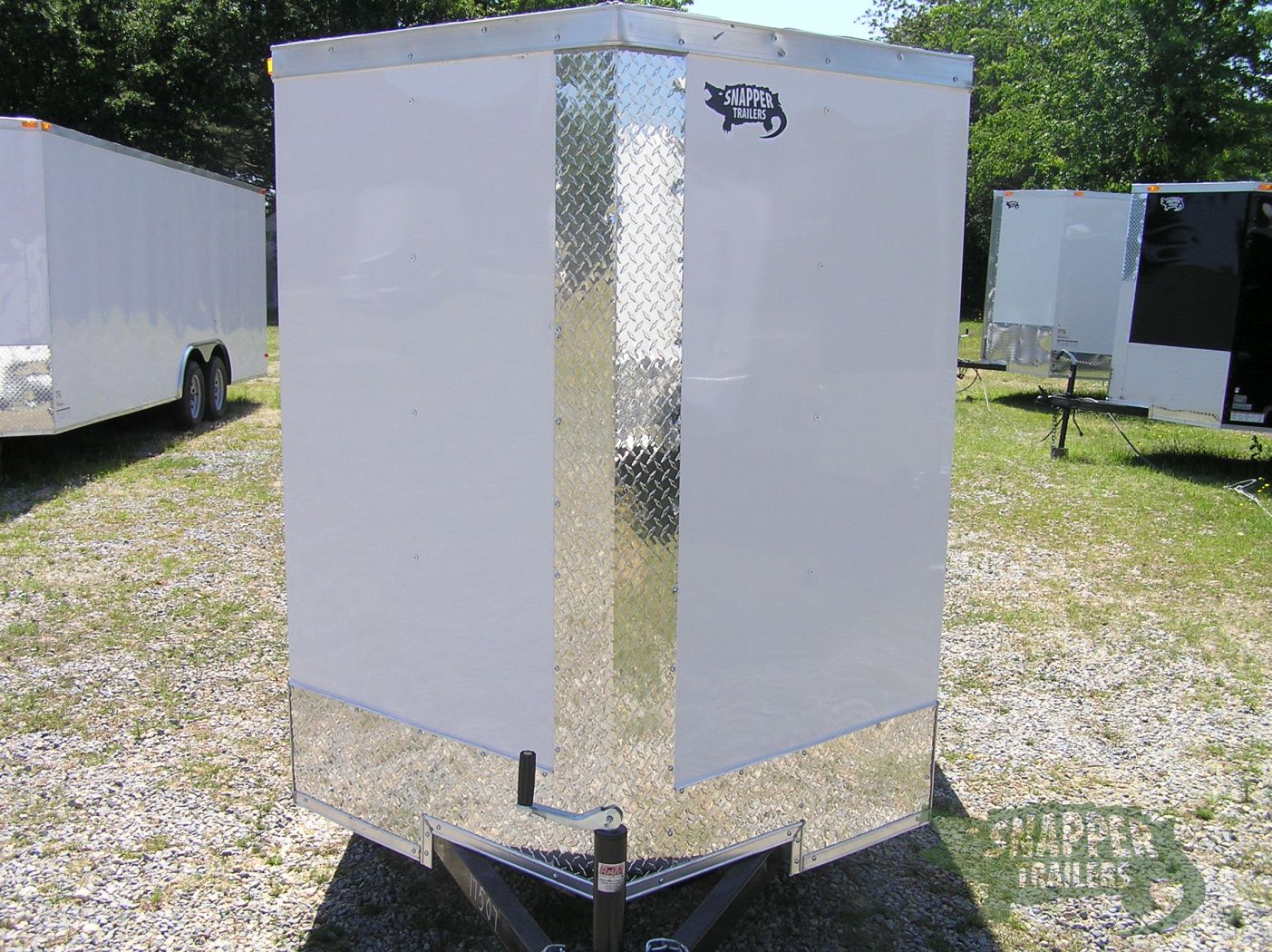 South Georgia Cargo 5x8 SA Trailer - White, Double Doors, Side Door, Extra Height - Image 13