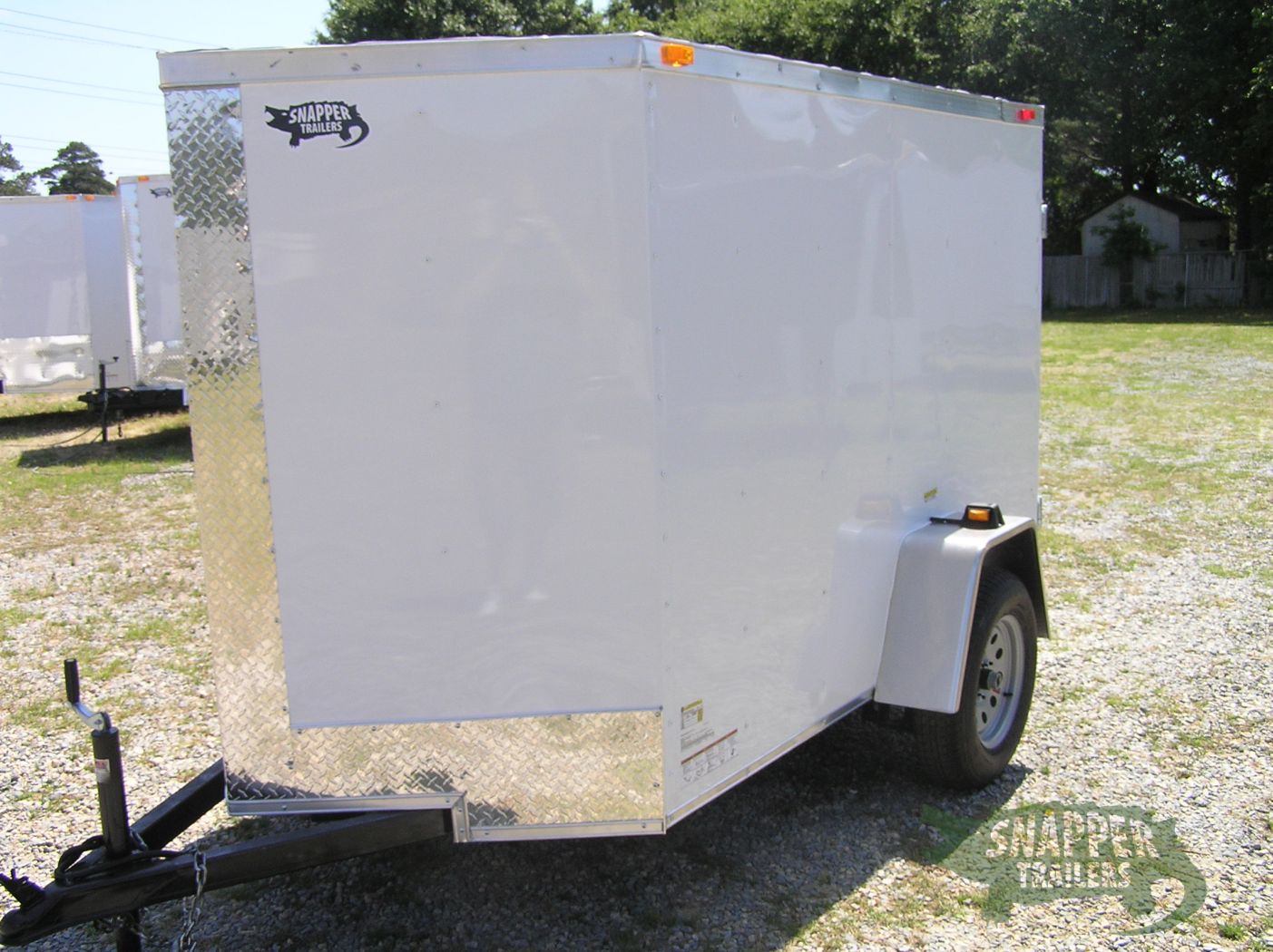 South Georgia Cargo 5x8 SA Trailer - White, Double Doors, Side Door, Extra Height - Image 2