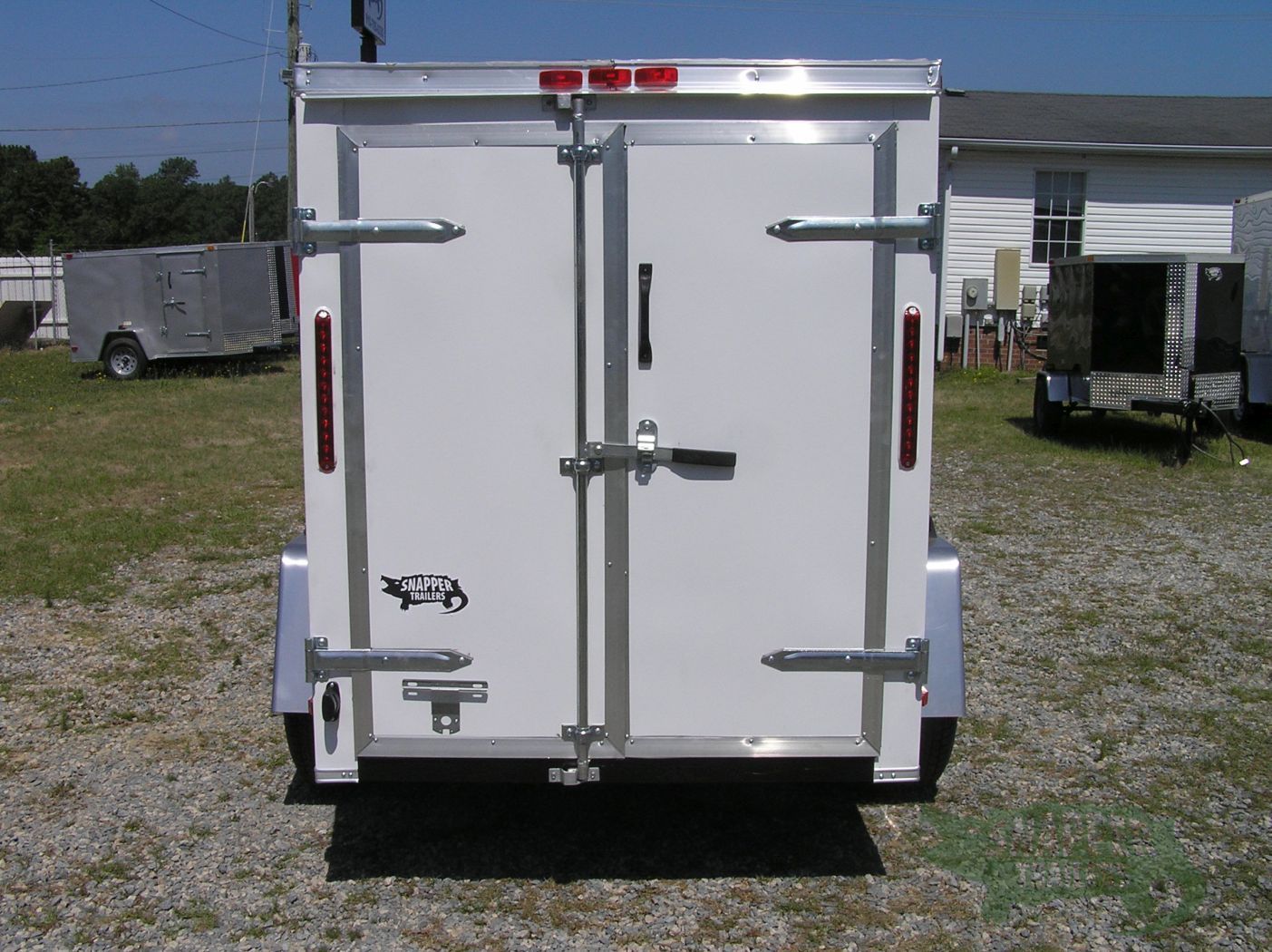 South Georgia Cargo 5x8 SA Trailer - White, Double Doors, Side Door, Extra Height - Image 7