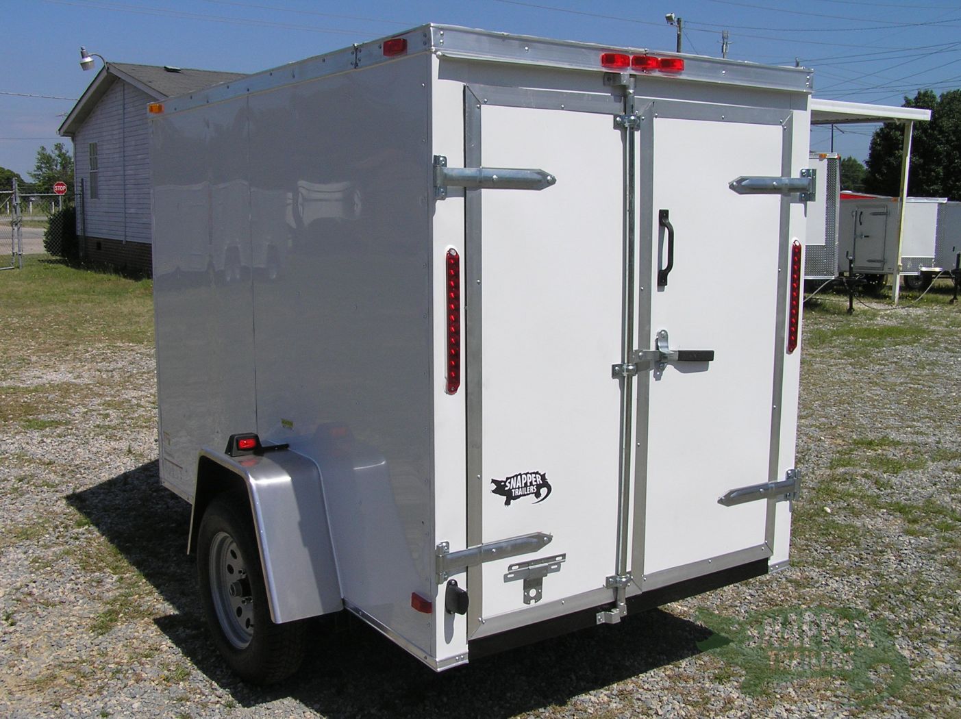 South Georgia Cargo 5x8 SA Trailer - White, Double Doors, Side Door, Extra Height - Image 5