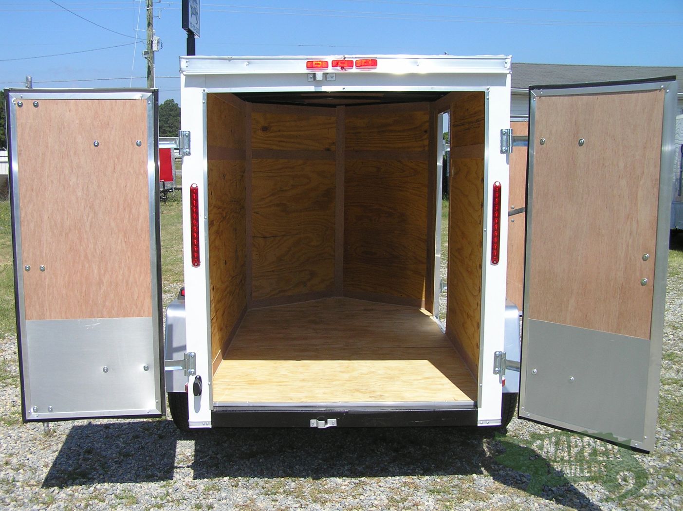 South Georgia Cargo 5x8 SA Trailer - White, Double Doors, Side Door, Extra Height - Image 6
