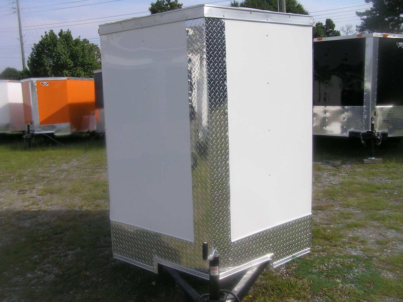 South Georgia Cargo 5x8 SA Trailer - White, Double Doors, Extra Height, Side Vents - Image 12