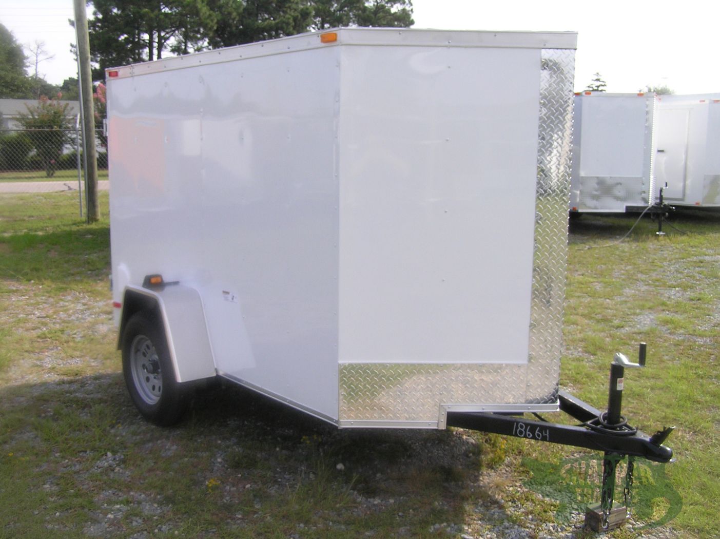 South Georgia Cargo 5x8 SA Trailer - White, Double Doors, Extra Height, Side Vents - Image 11