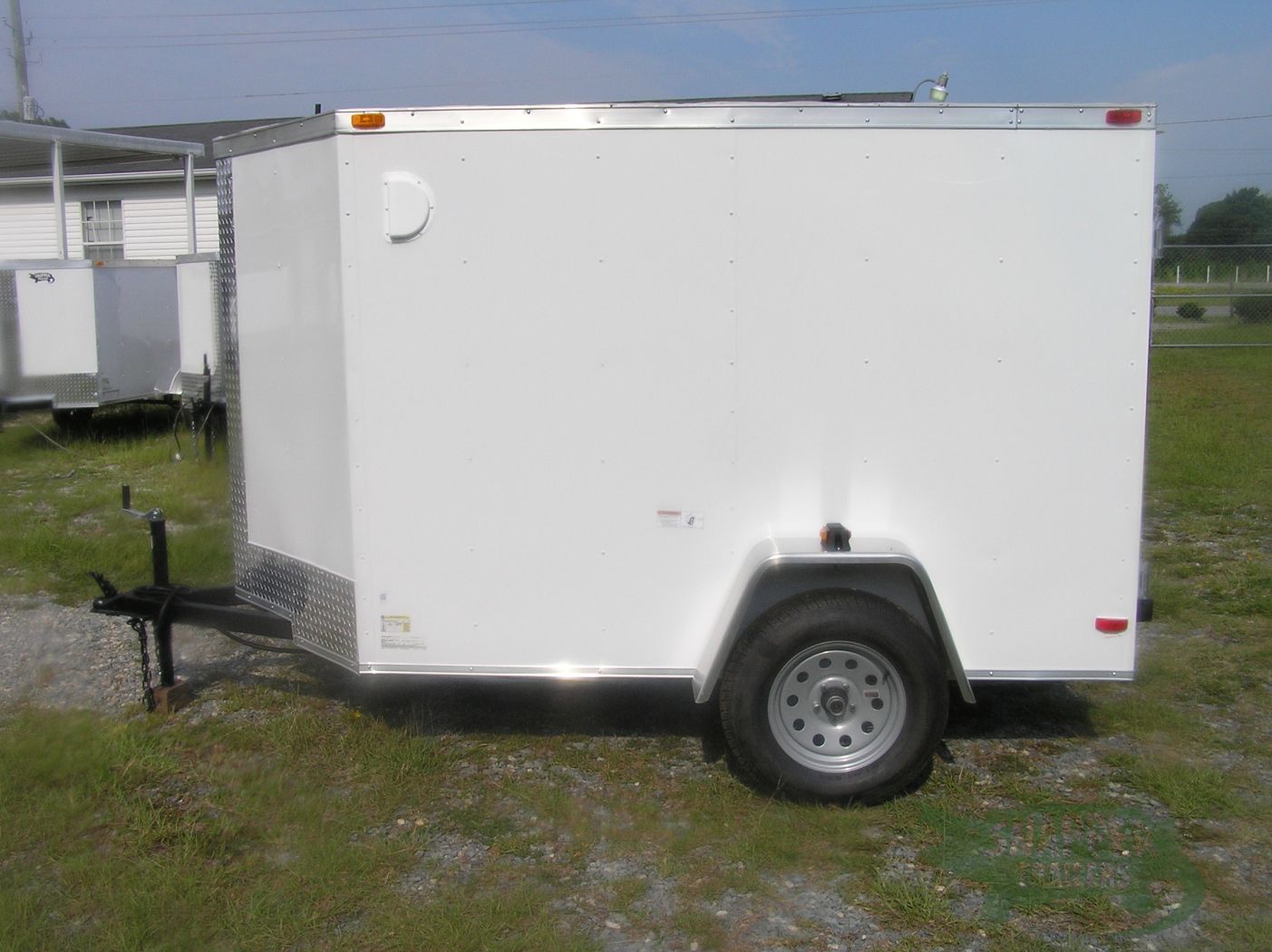 South Georgia Cargo 5x8 SA Trailer - White, Double Doors, Extra Height, Side Vents - Image 3