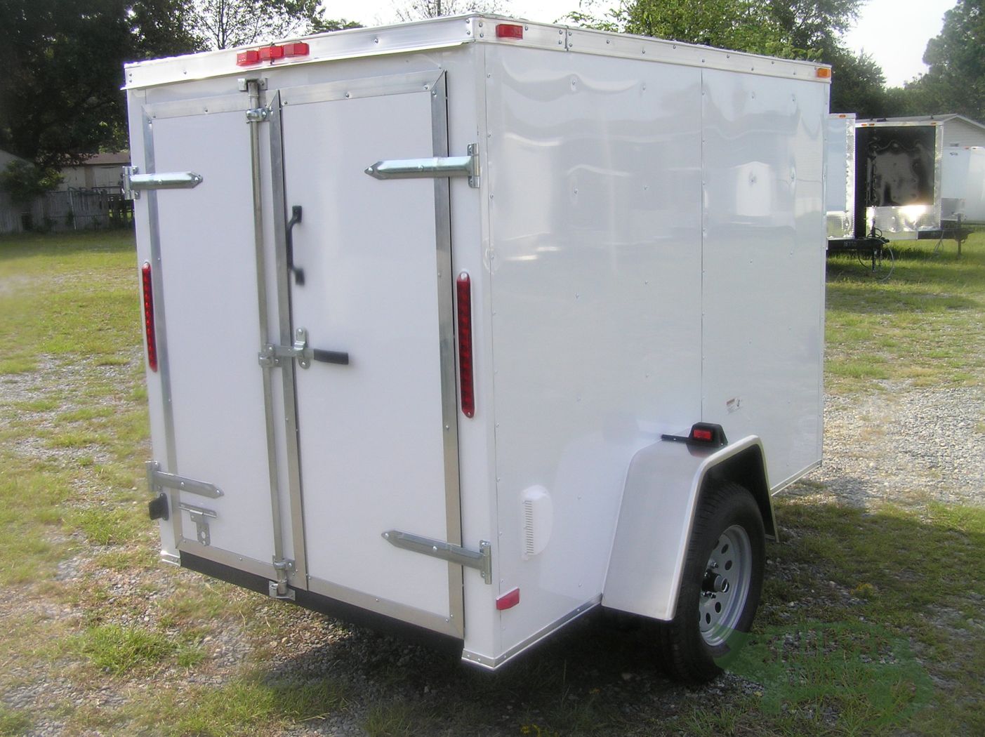 South Georgia Cargo 5x8 SA Trailer - White, Double Doors, Extra Height, Side Vents - Image 9