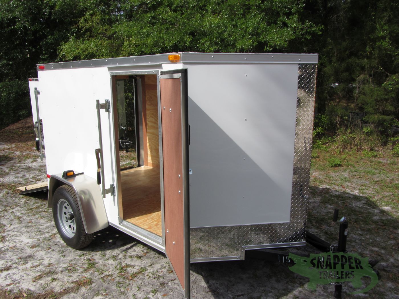 South Georgia Cargo 5x8 SA Trailer - White, Ramp, Side Door - Image 13