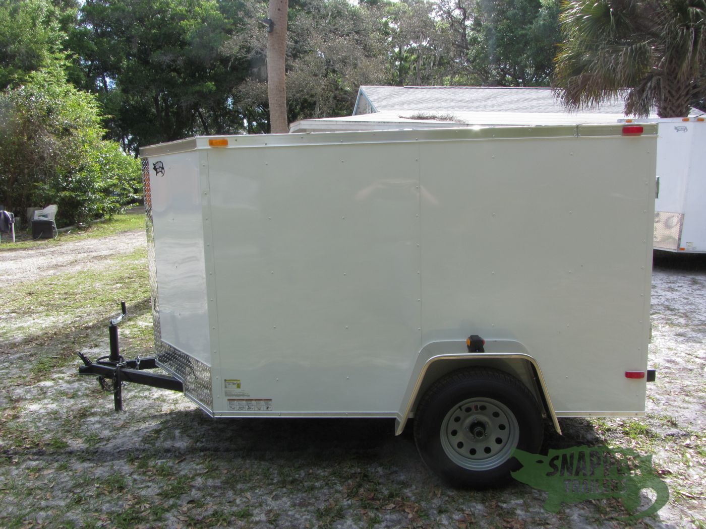 South Georgia Cargo 5x8 SA Trailer - White, Ramp, Side Door - Image 4