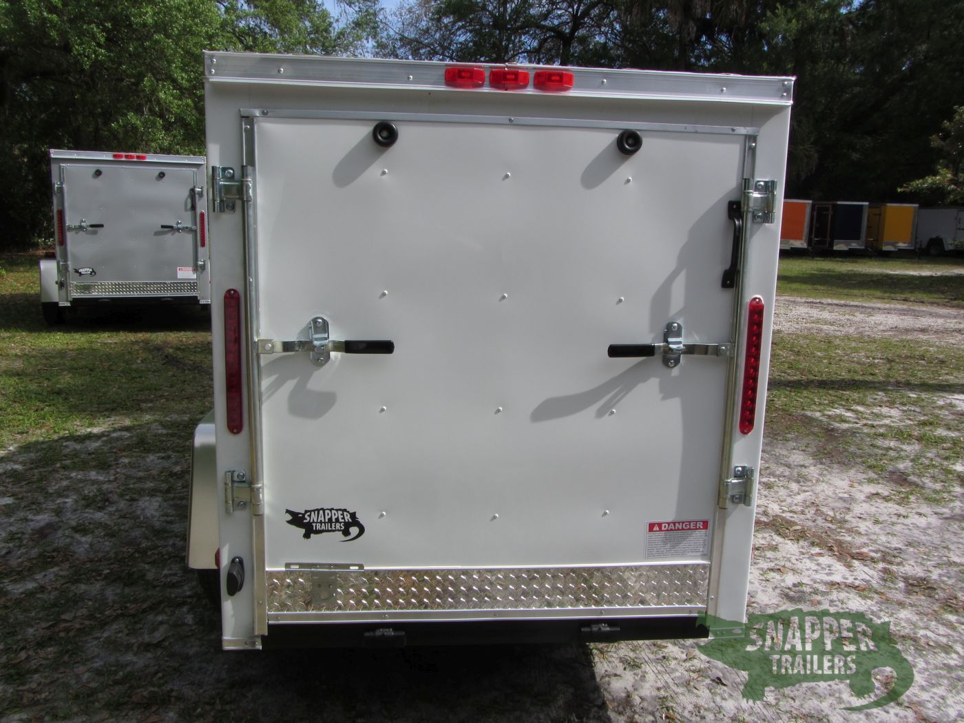 South Georgia Cargo 5x8 SA Trailer - White, Ramp, Side Door - Image 8