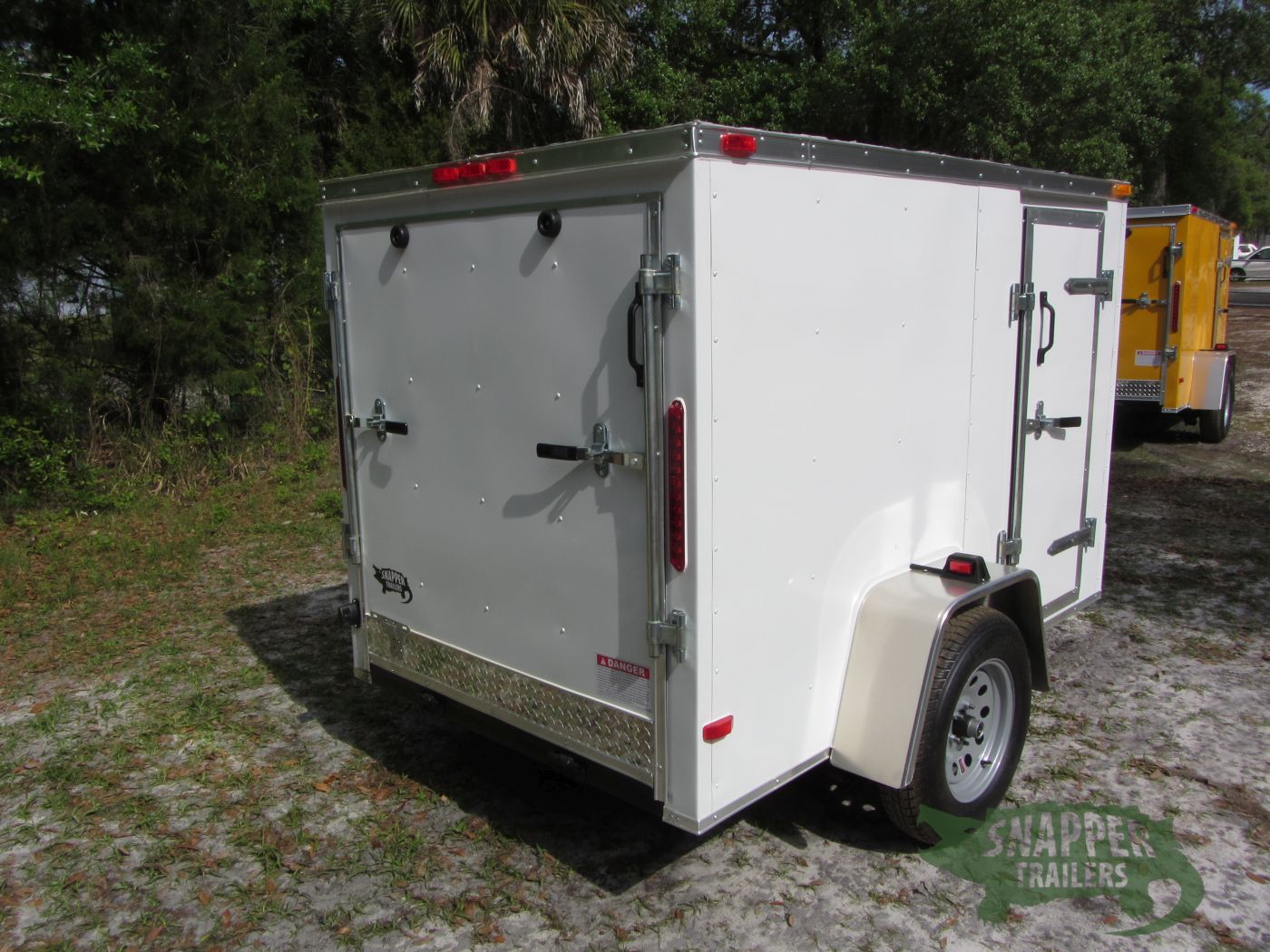 South Georgia Cargo 5x8 SA Trailer - White, Ramp, Side Door - Image 10