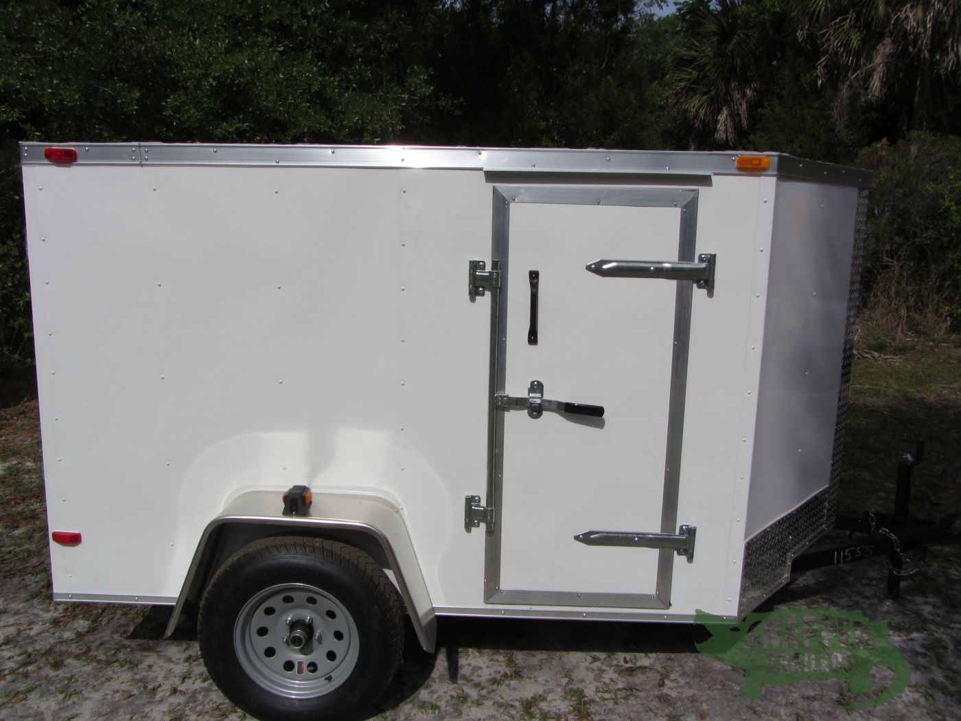 South Georgia Cargo 5x8 SA Trailer - White, Ramp, Side Door